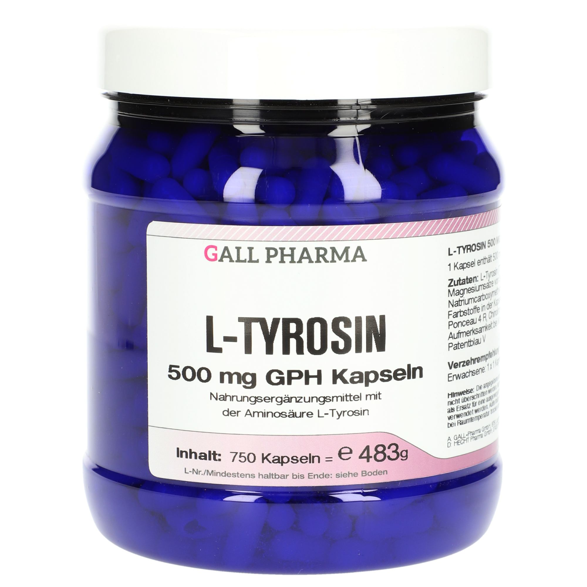 L-Tyrosine 500 mg GPH Capsules