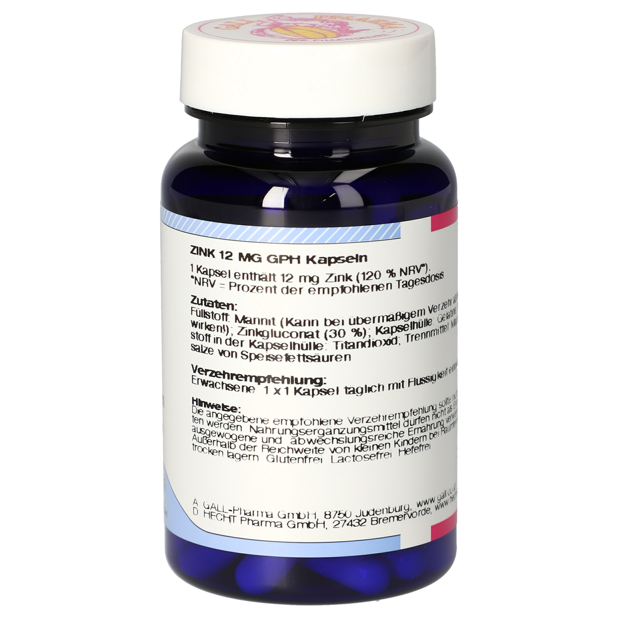 Zink 12 mg GPH Kapseln