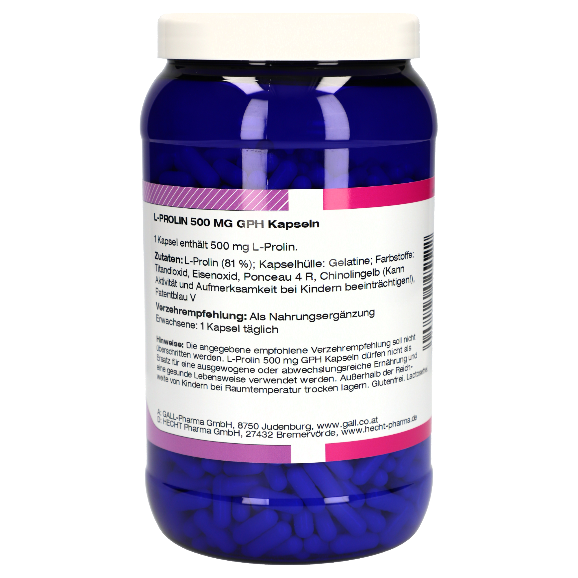 L-Prolin 500 mg GPH Kapseln