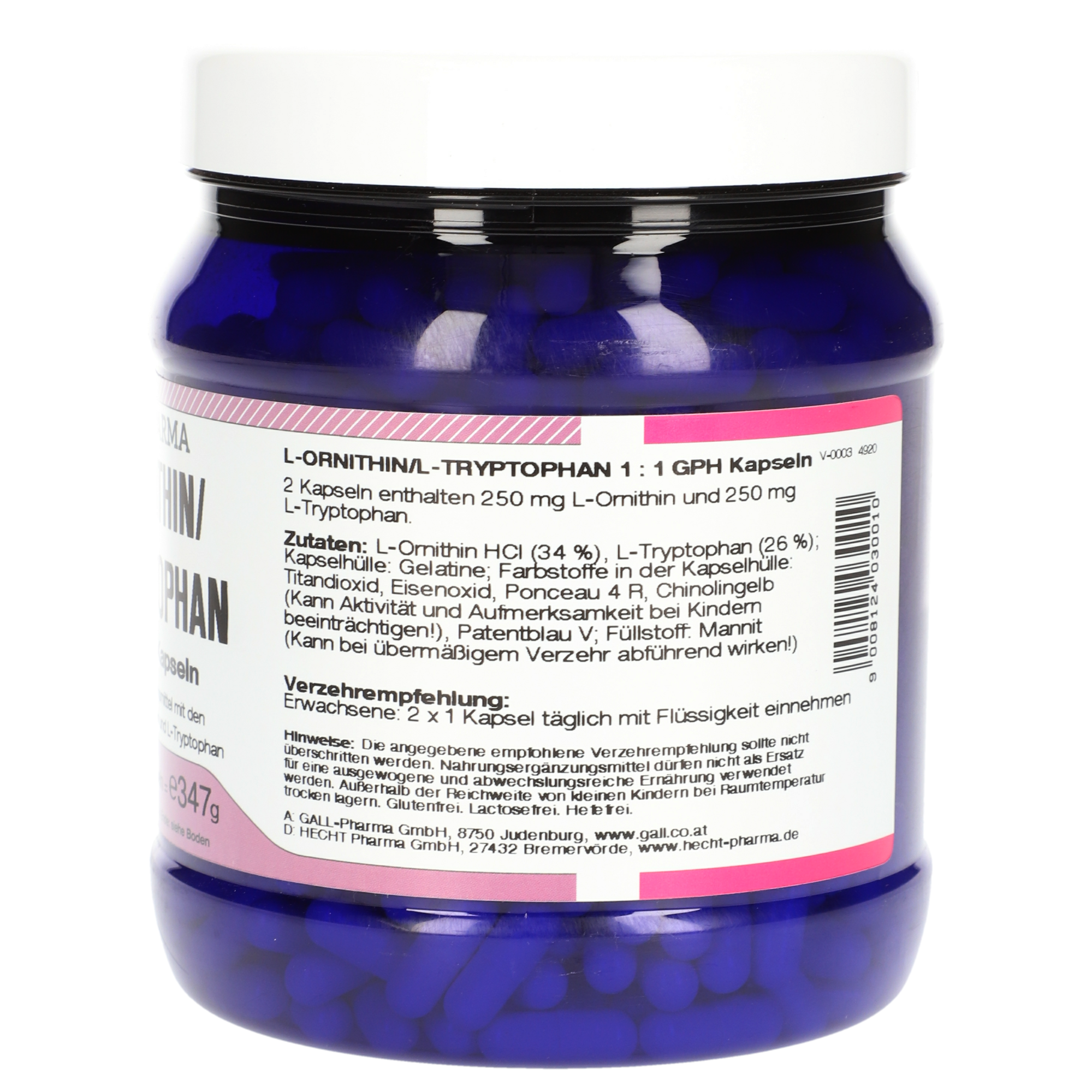L-Ornithin / L-Tryptophan 1:1 GPH Kapseln