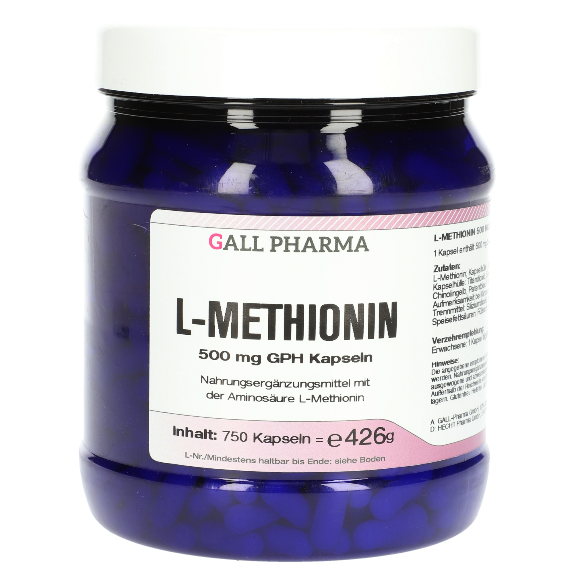 L-Methionin 500 mg GPH Kapseln