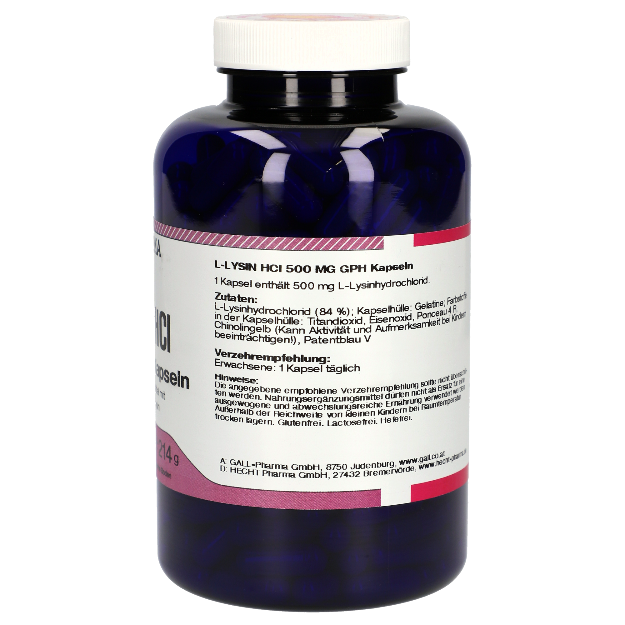 L-Lysin HCl 500 mg GPH Kapseln