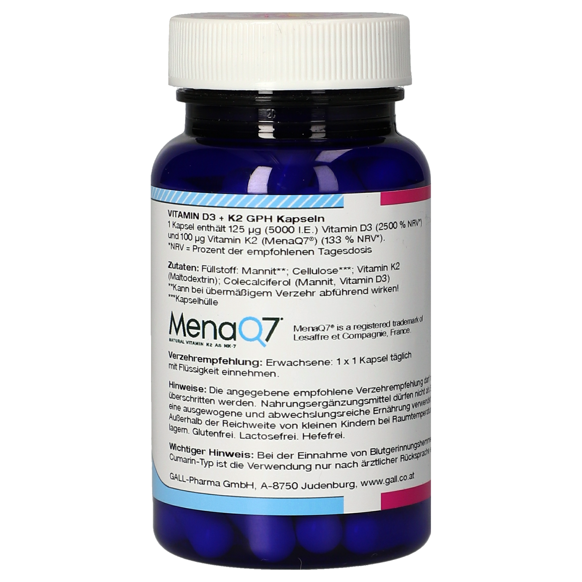 Vitamin D3 + K2 GPH Kapseln