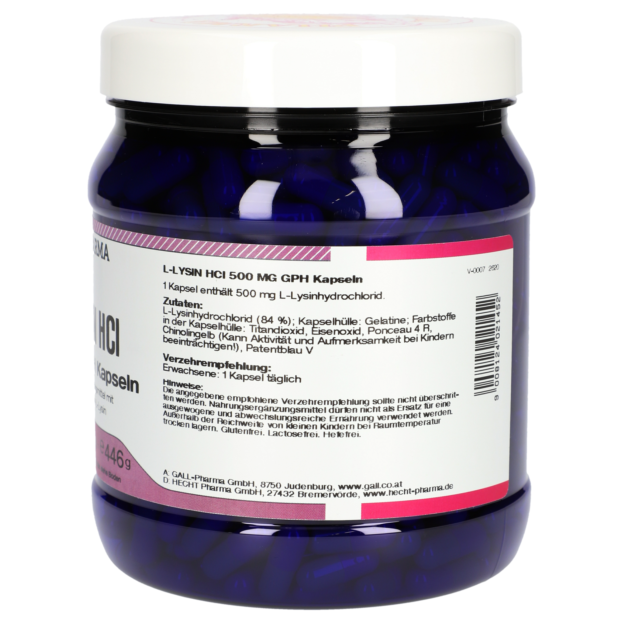 L-Lysin HCl 500 mg GPH Kapseln