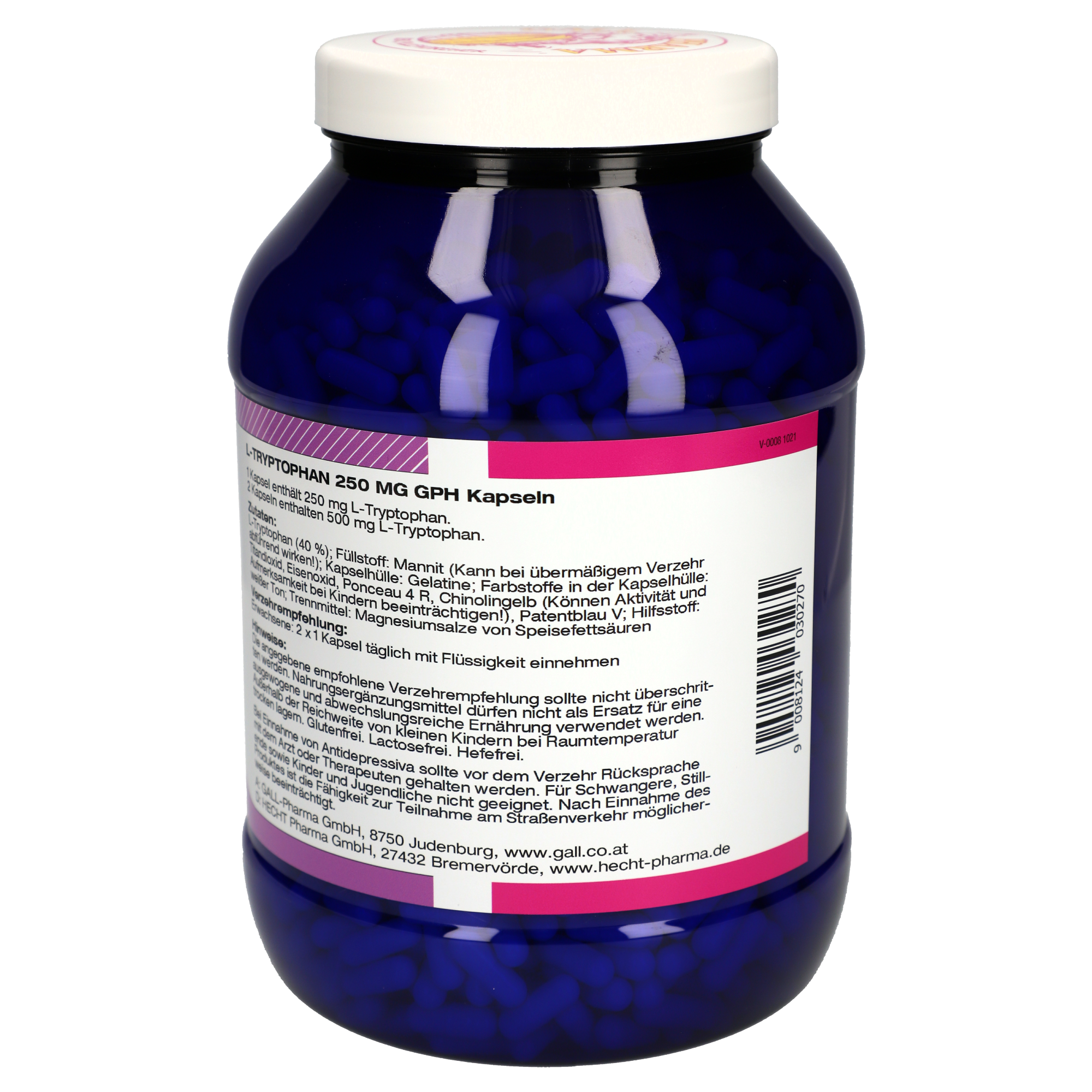 L-Tryptophan 250 mg GPH Kapseln