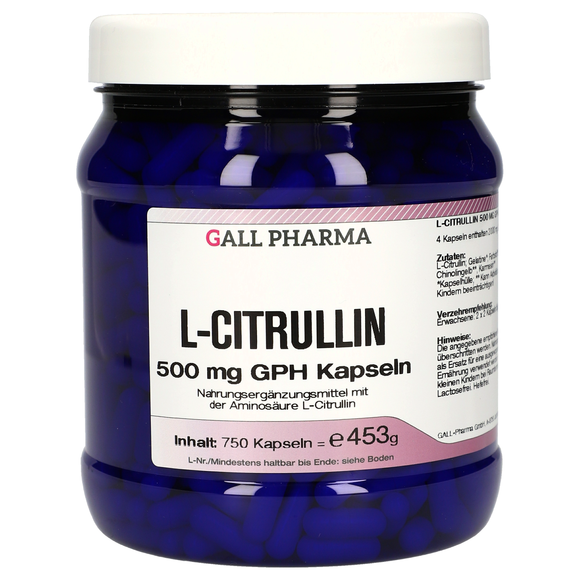 L-Citrullin 500 mg GPH Kapseln