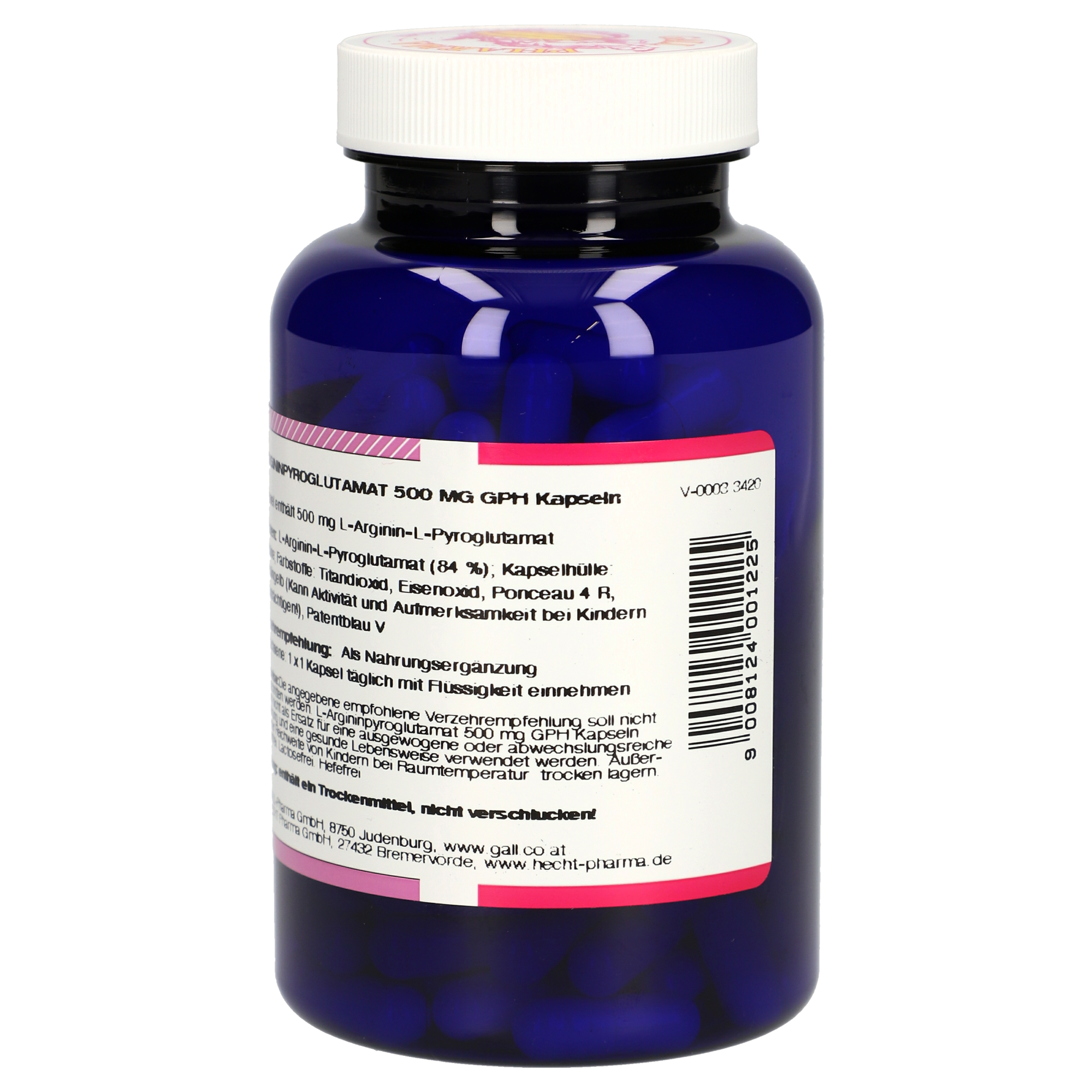 L-Argininpyroglutamat 500 mg GPH Kapseln