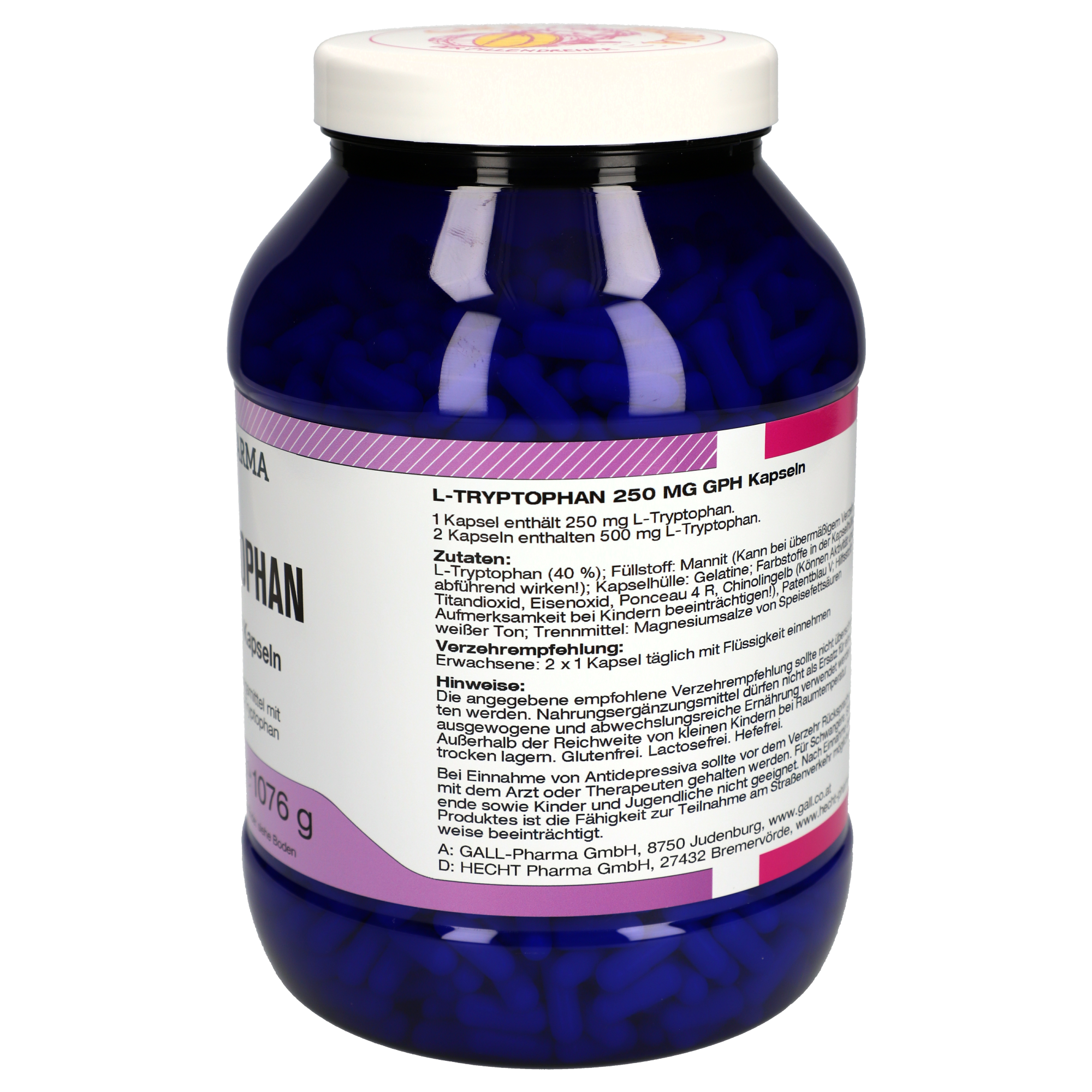 L-Tryptophan 250 mg GPH Kapseln