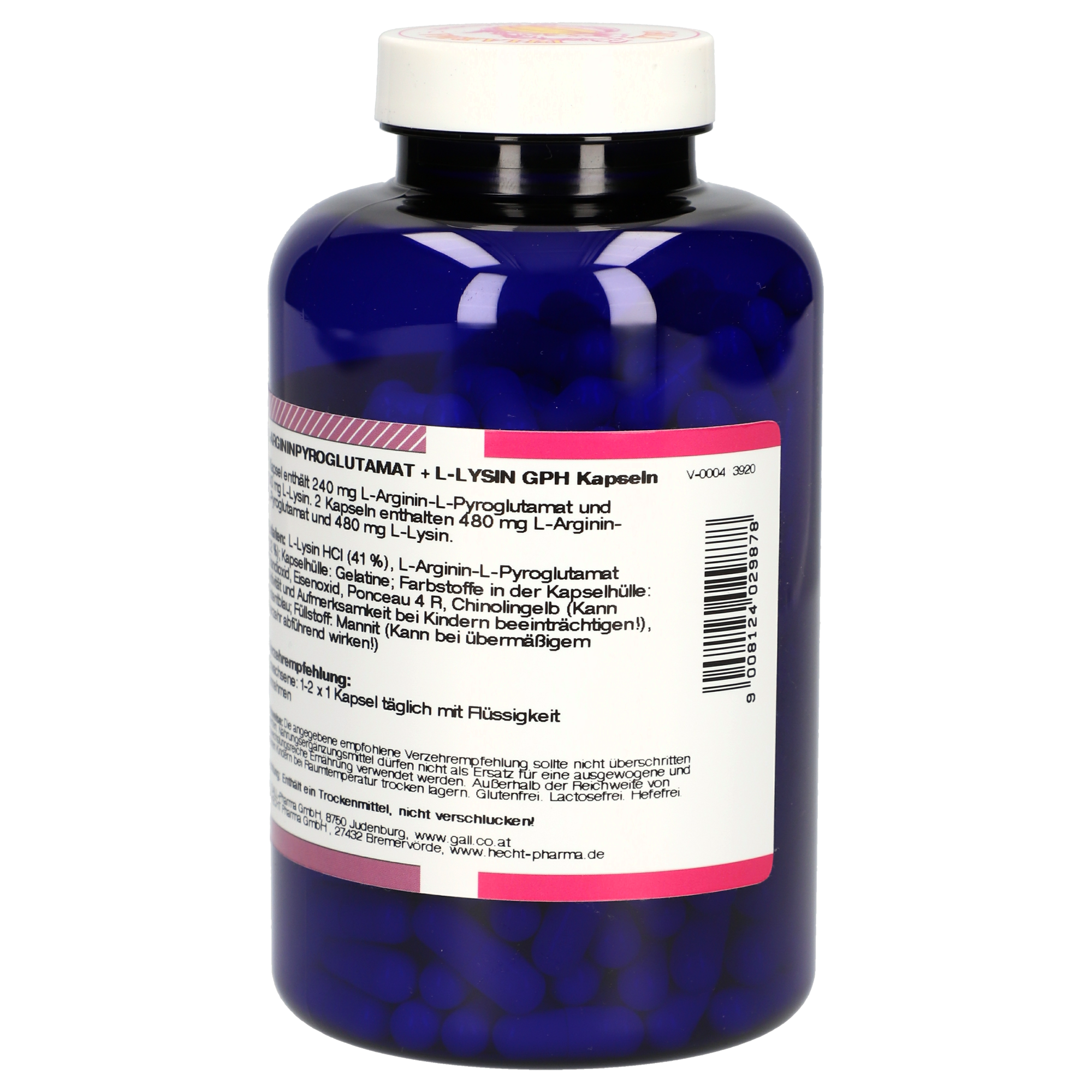 L-Argininpyroglutamat + L-Lysin 1:1 GPH Kapseln