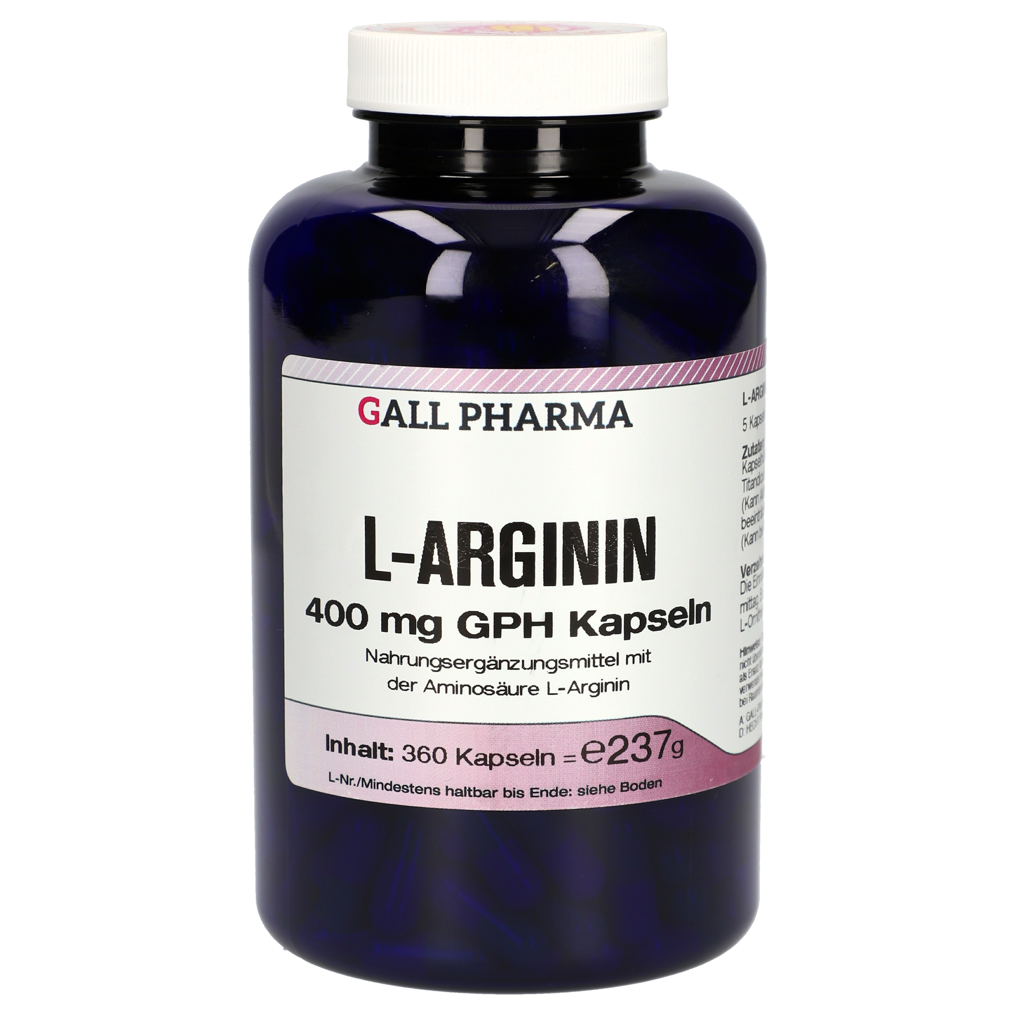 L-Arginin 400 mg GPH Kapseln