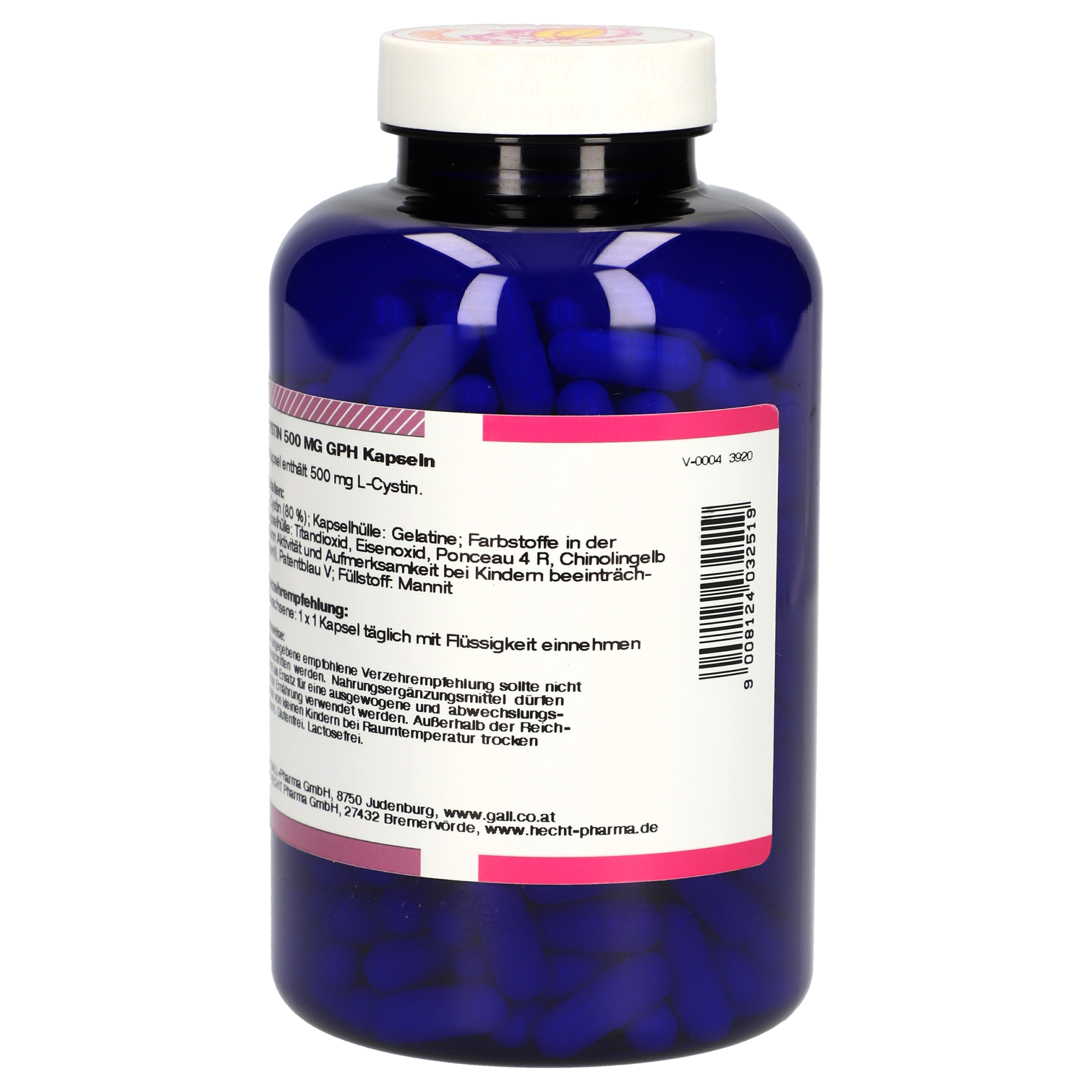 Cystin 500 mg GPH Kapseln | 360 Capsules | 00131417
