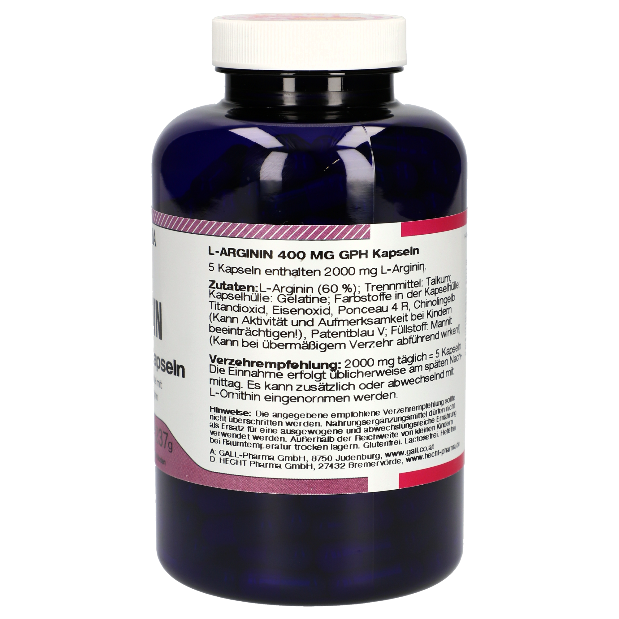 L-Arginin 400 mg GPH Kapseln