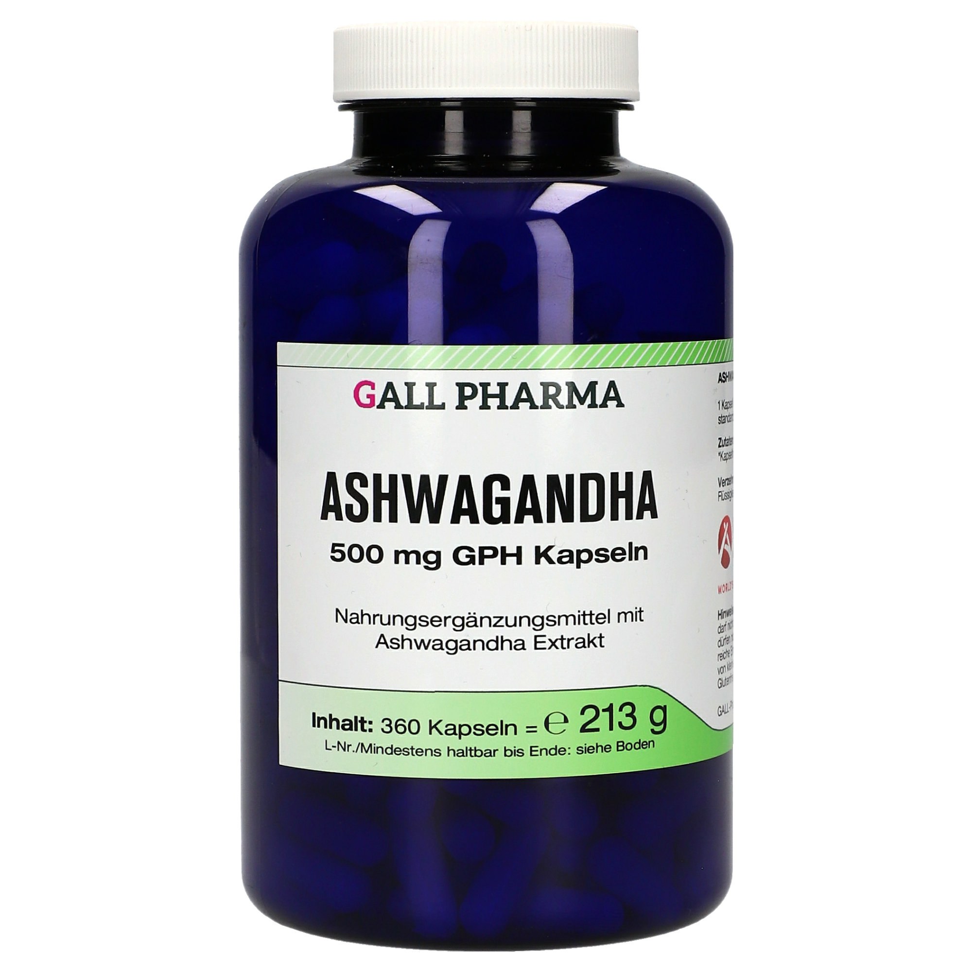 Ashwagandha 500 mg GPH Kapseln