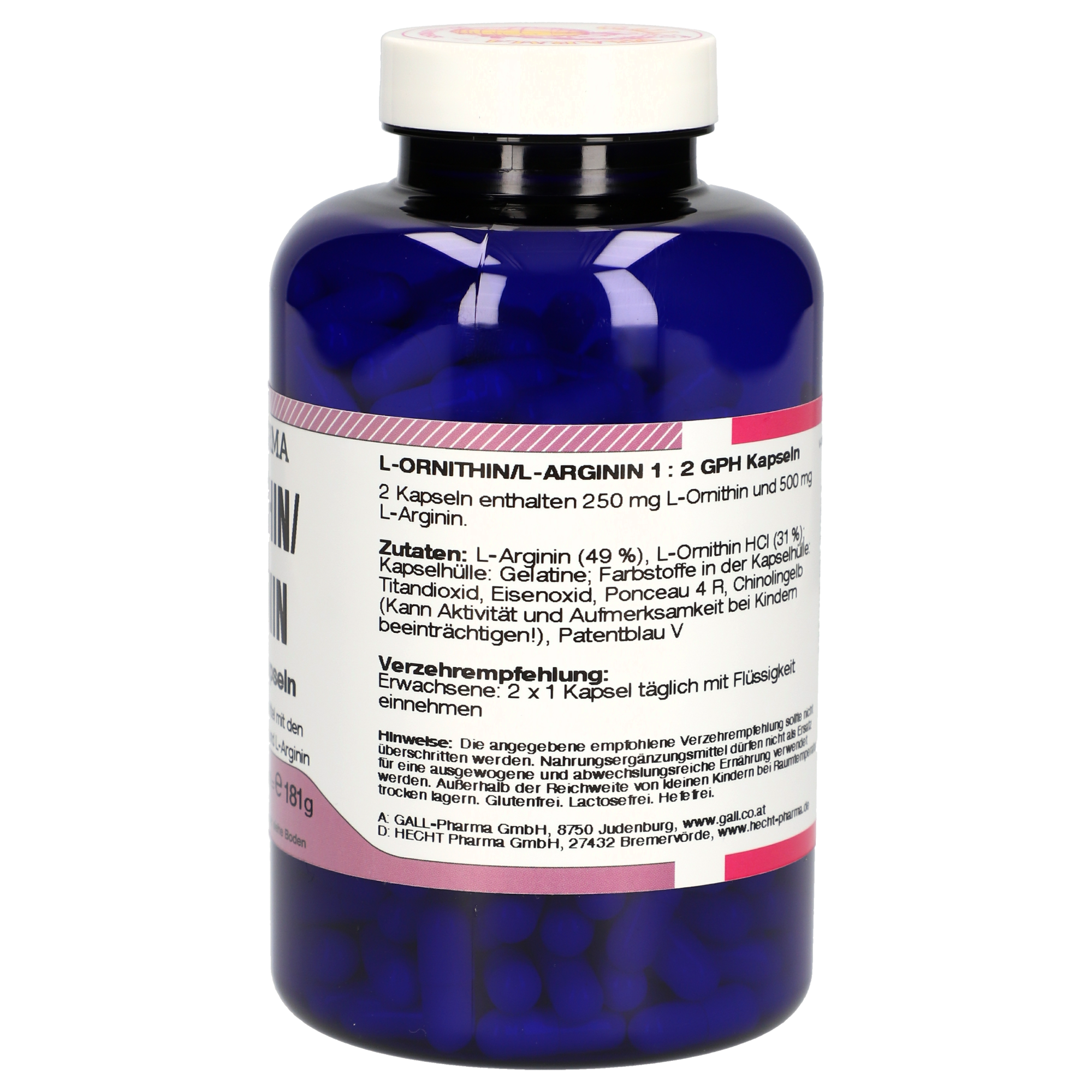 L-Ornithin / L-Arginin 1:2 GPH Kapseln