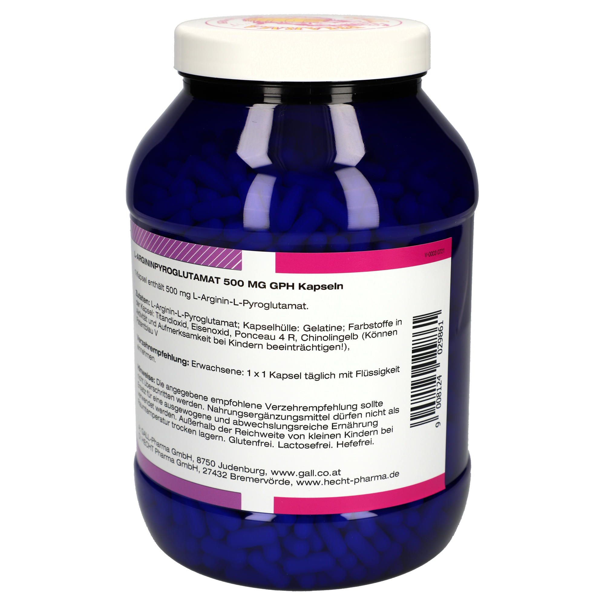L-Argininpyroglutamat 500 mg GPH Kapseln