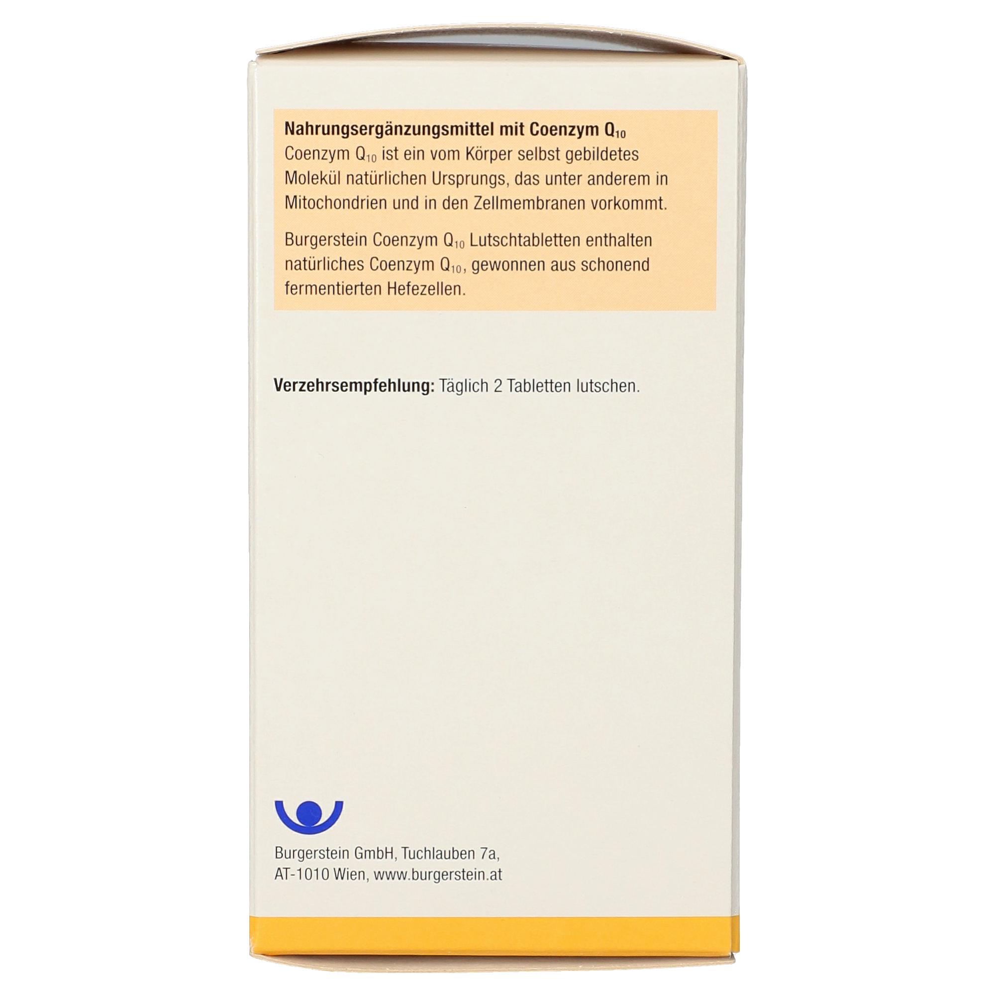 Burgerstein Coenzym Q-10 50 mg Lutschtabletten