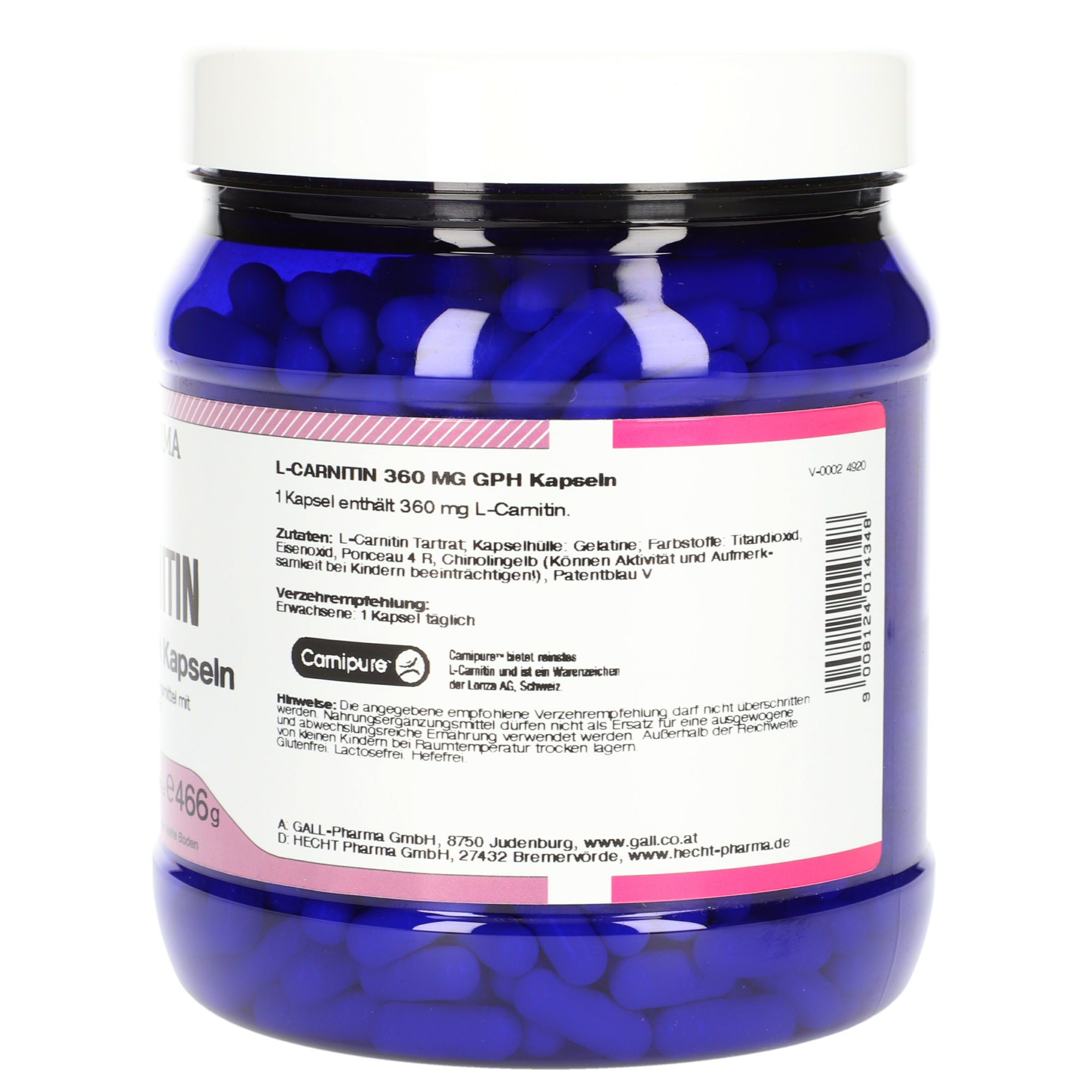L-Carnitin 360 mg GPH Kapseln