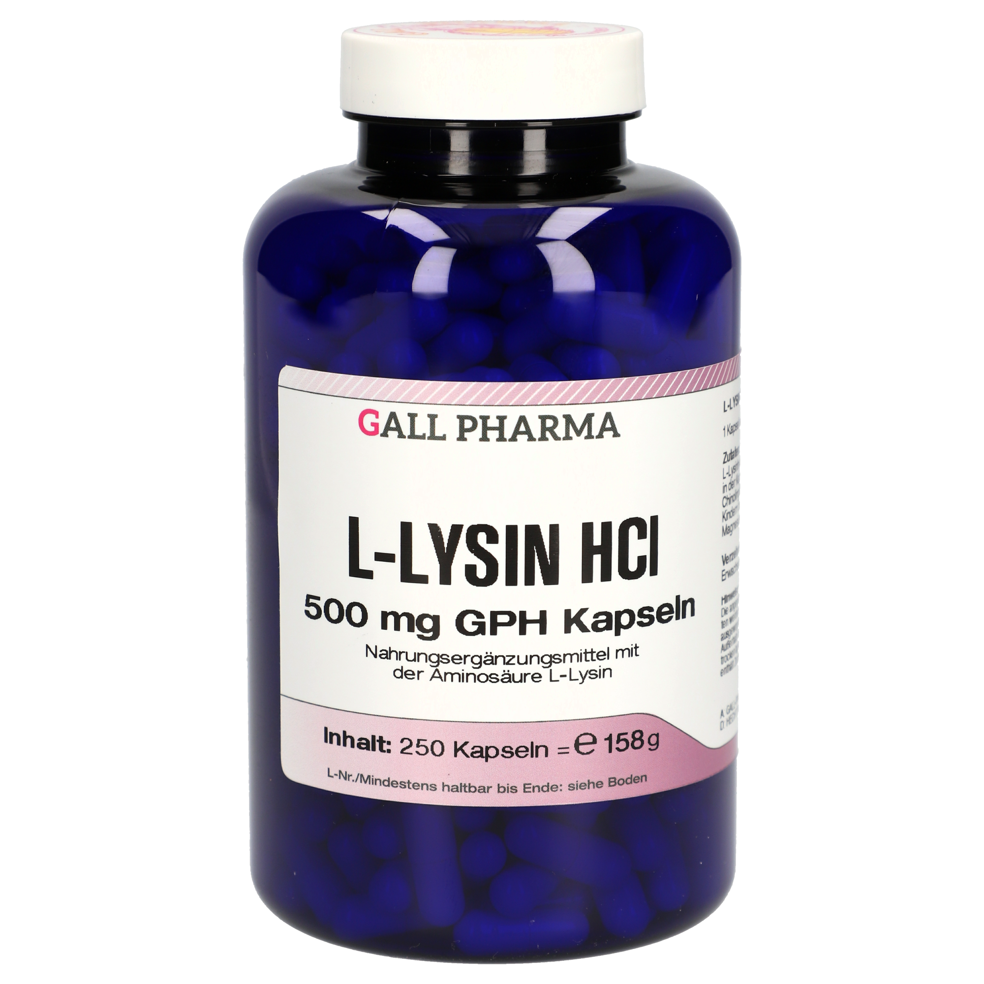 L-Lysin HCl 500 mg GPH Kapseln