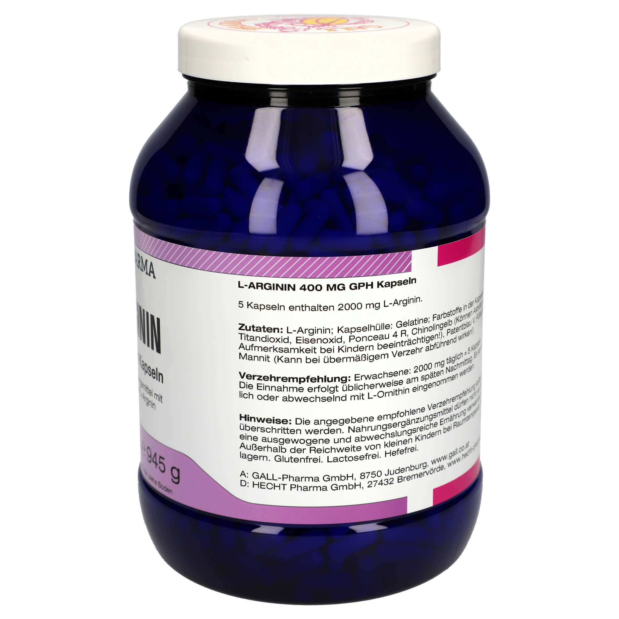 L-Arginin 400 mg GPH Kapseln