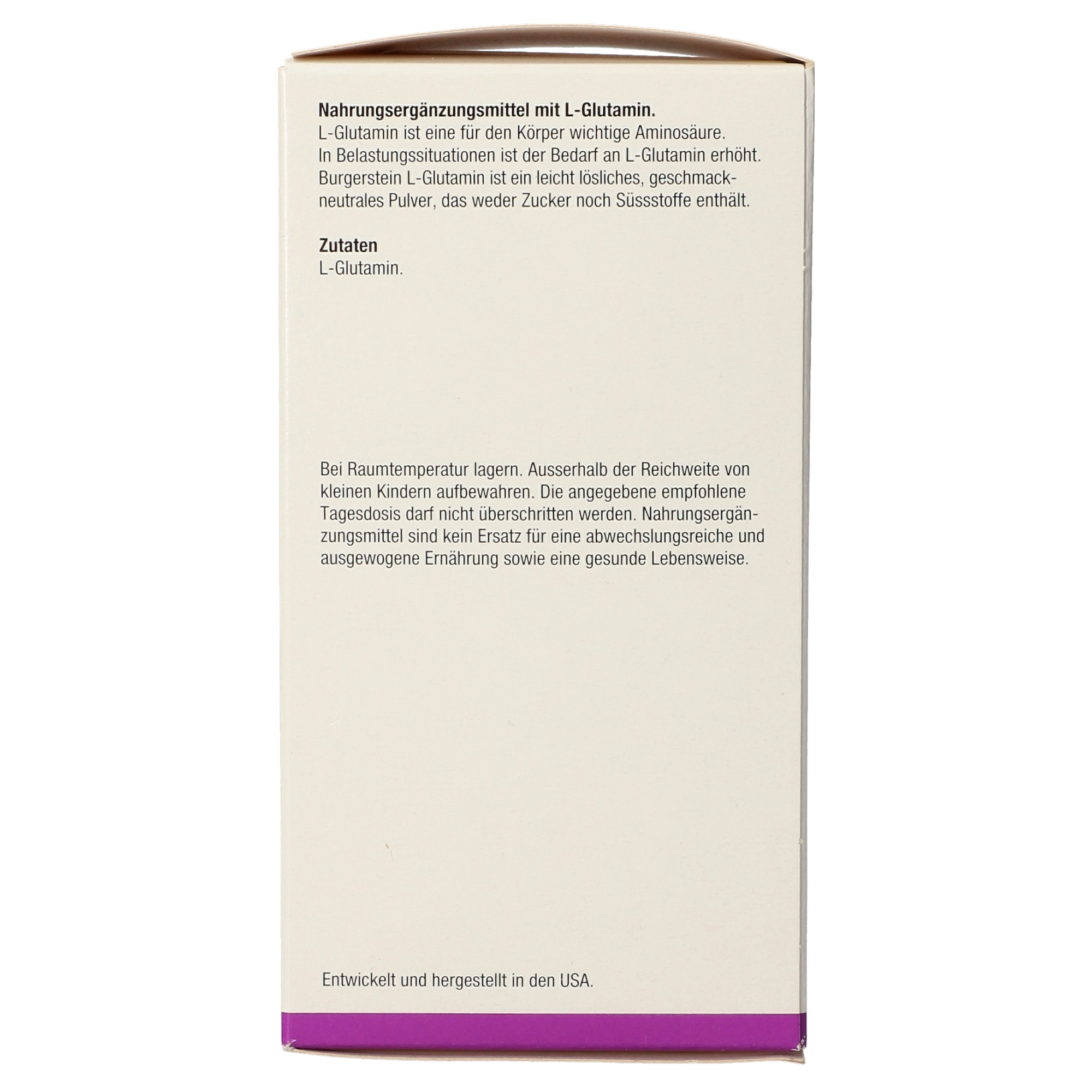 Burgerstein L-Glutamin Pulver