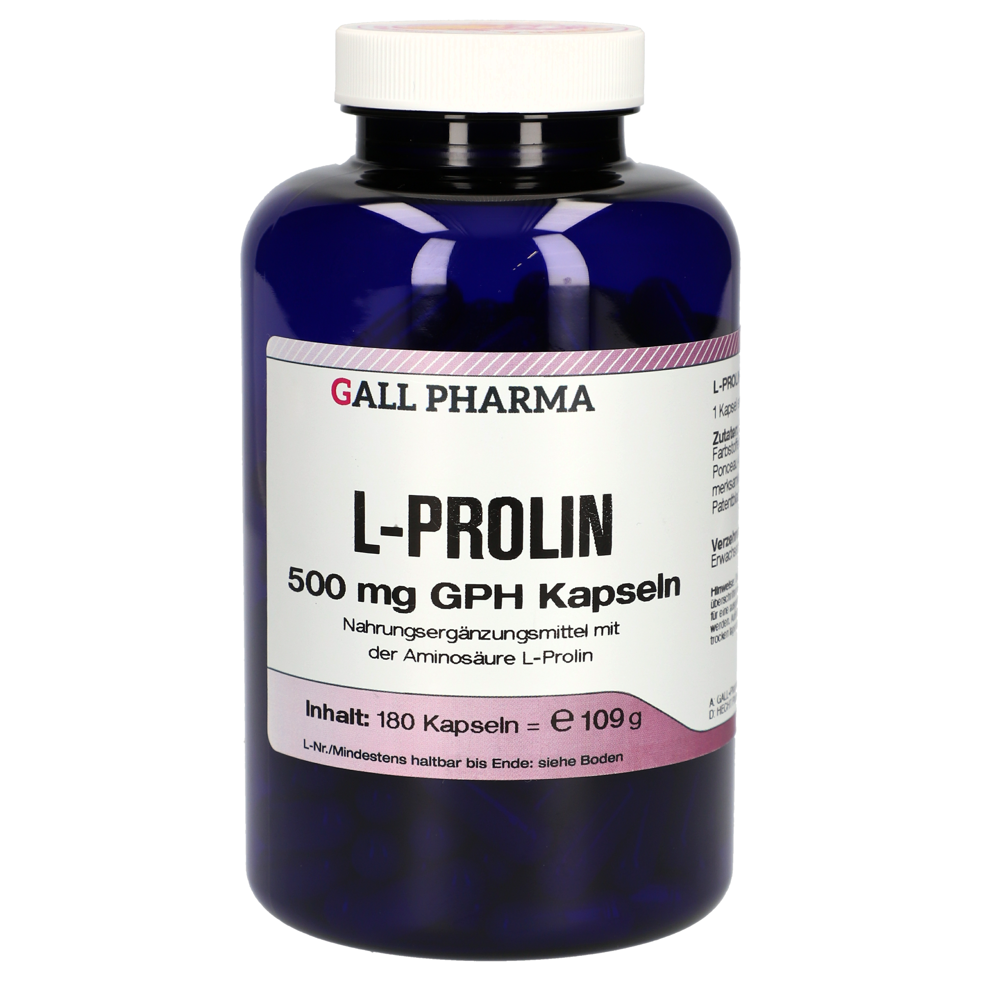 L-Proline 500 mg GPH Capsules