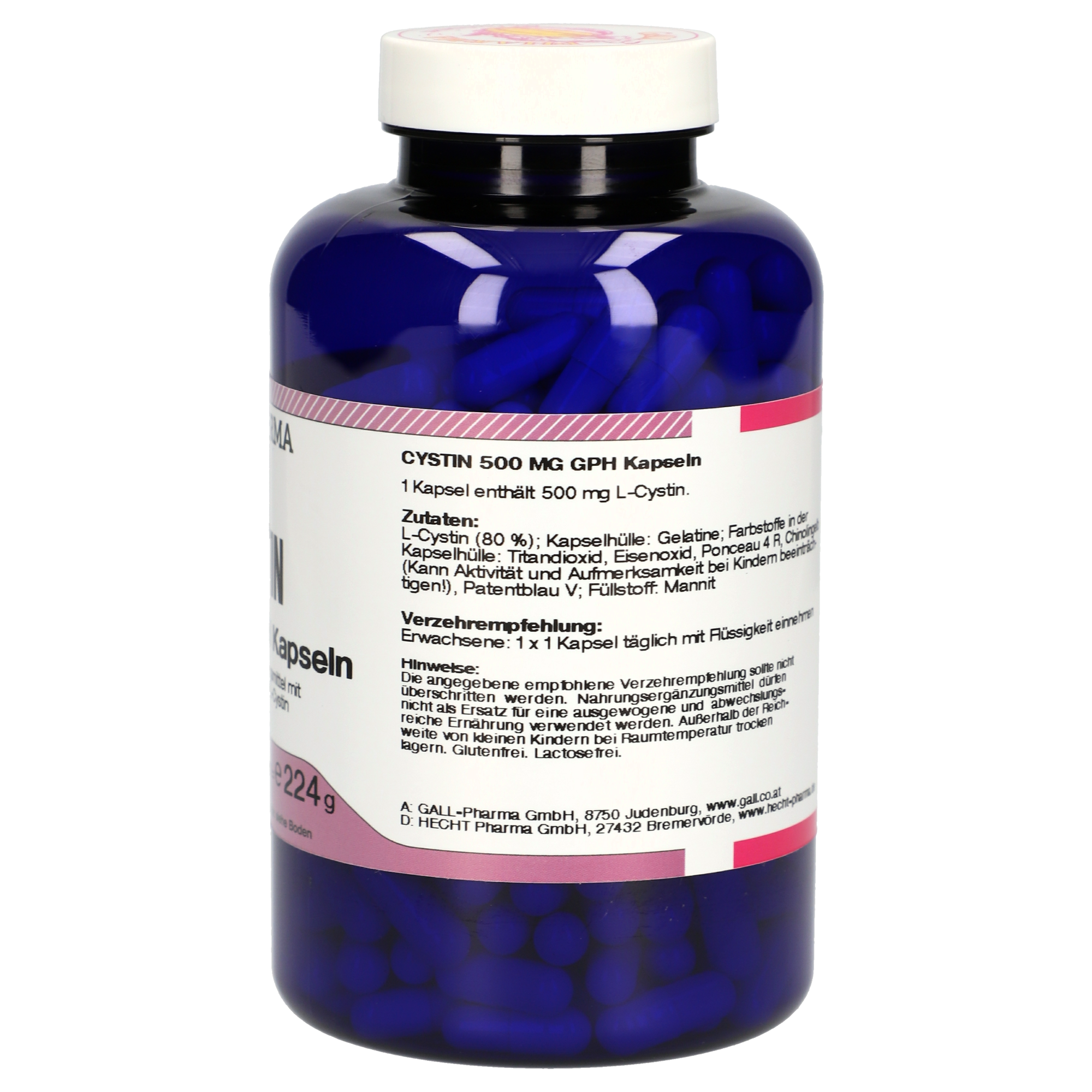 Cystin 500 mg GPH Kapseln | 360 Capsules | 00131417