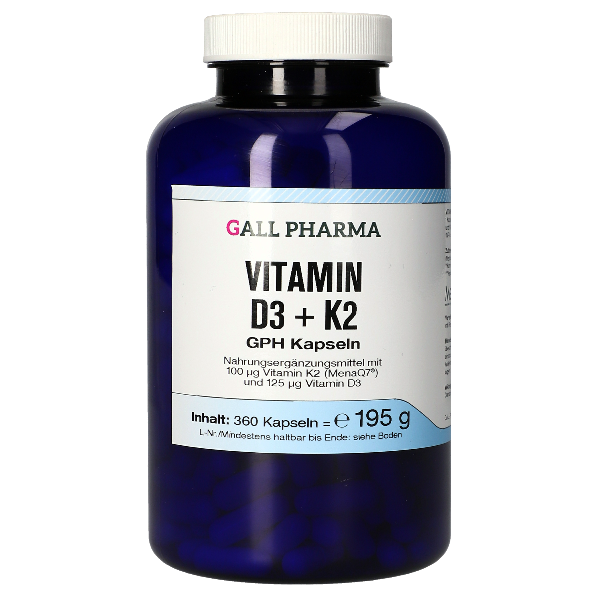 Vitamin D3 + K2 GPH Kapseln