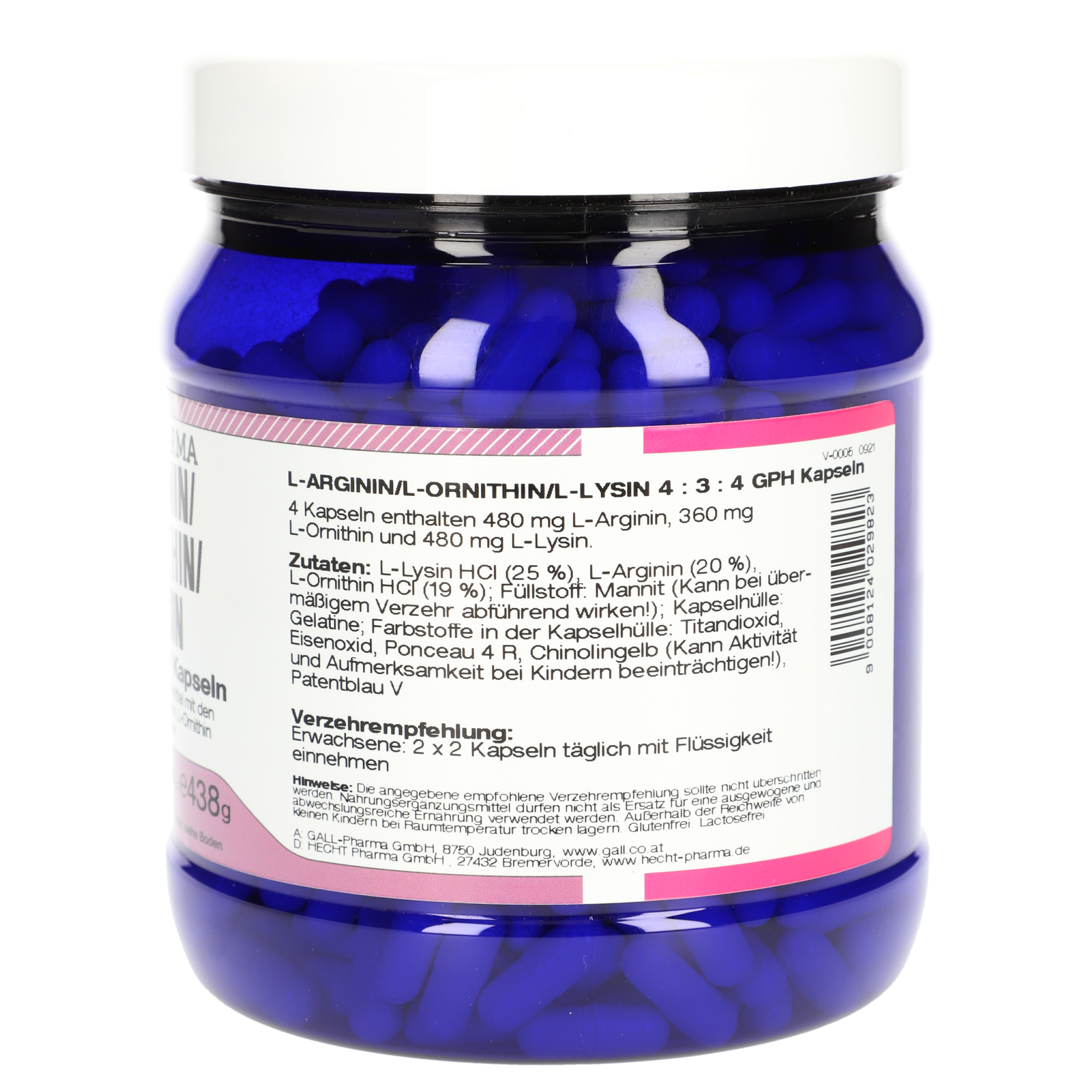 L-Arginin / L-Ornithin / L-Lysin 4:3:4 GPH Kapseln