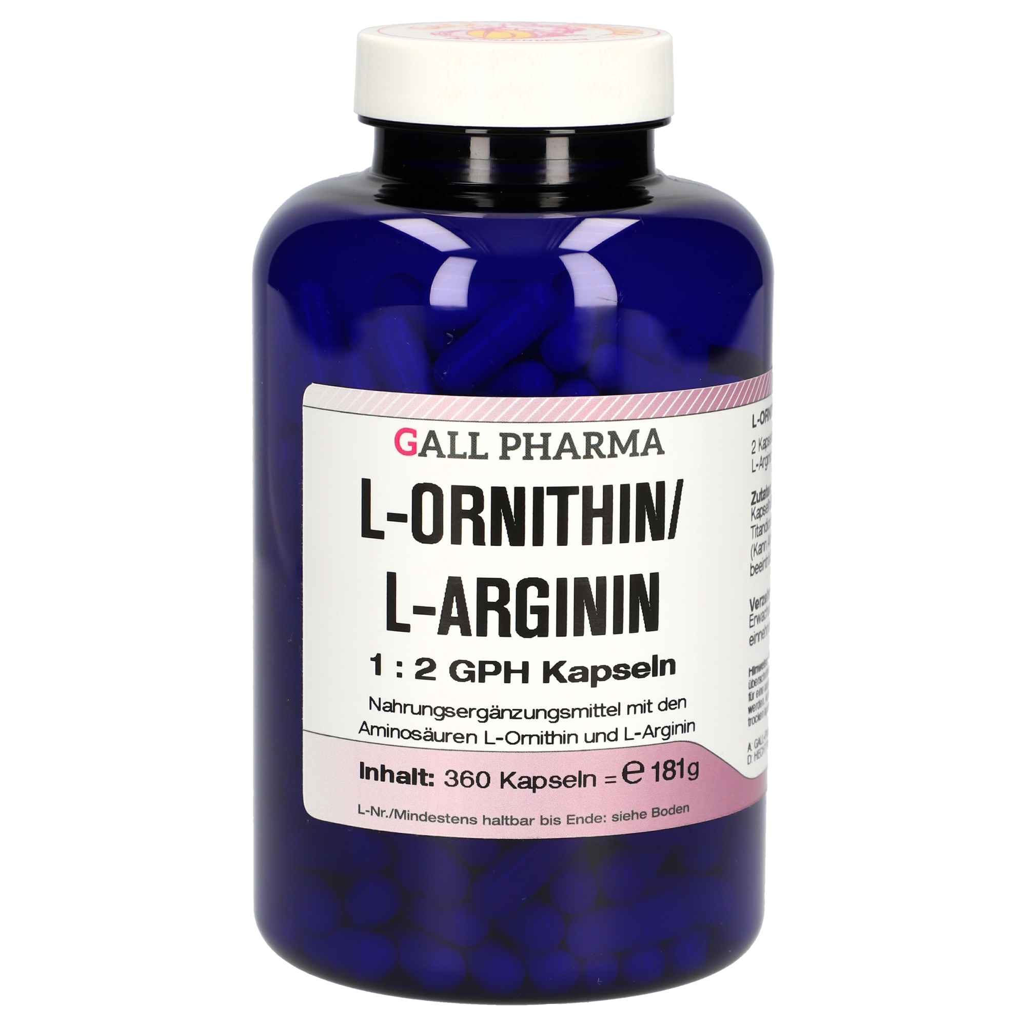 L-Ornithin / L-Arginin 1:2 GPH Kapseln