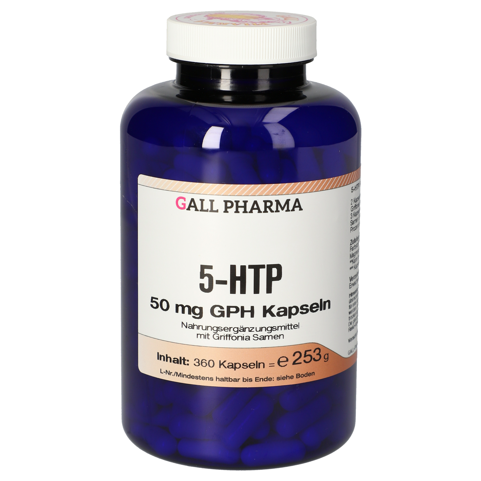 Htp Kg 5-HTP 50 mg GPH Capsules | 360 Capsules | 09377812