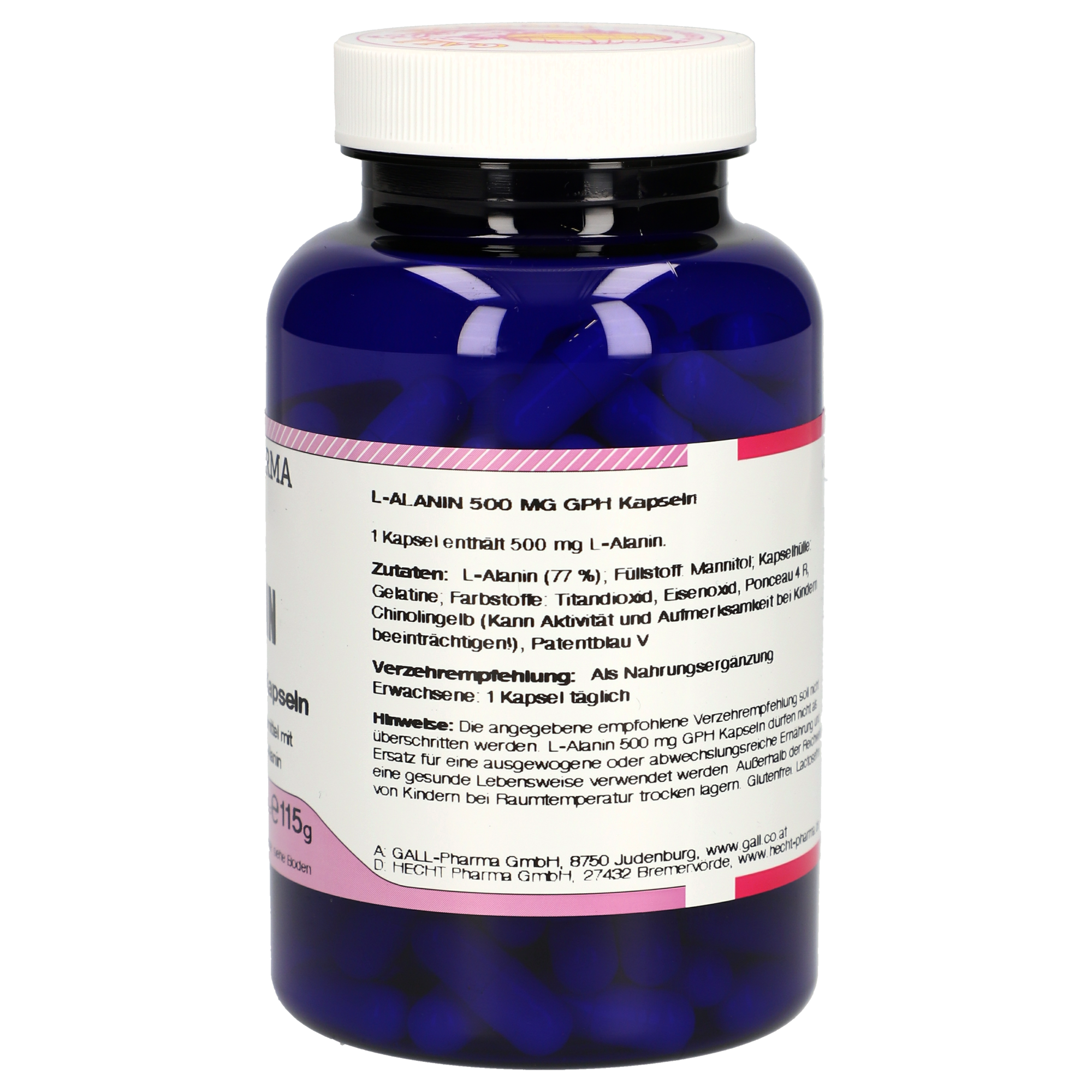 L-Alanin 500 mg GPH Kapseln