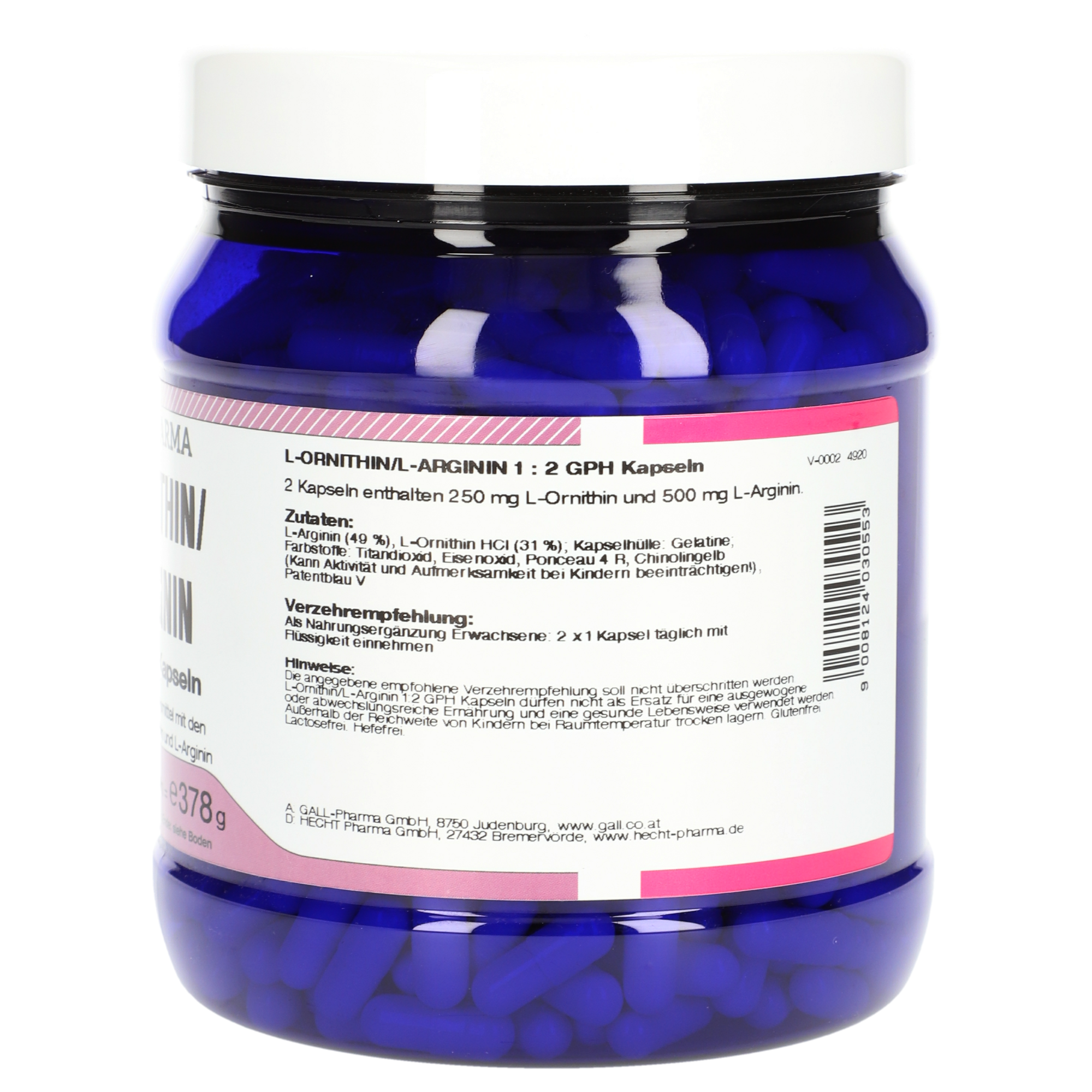 L-Ornithin / L-Arginin 1:2 GPH Kapseln
