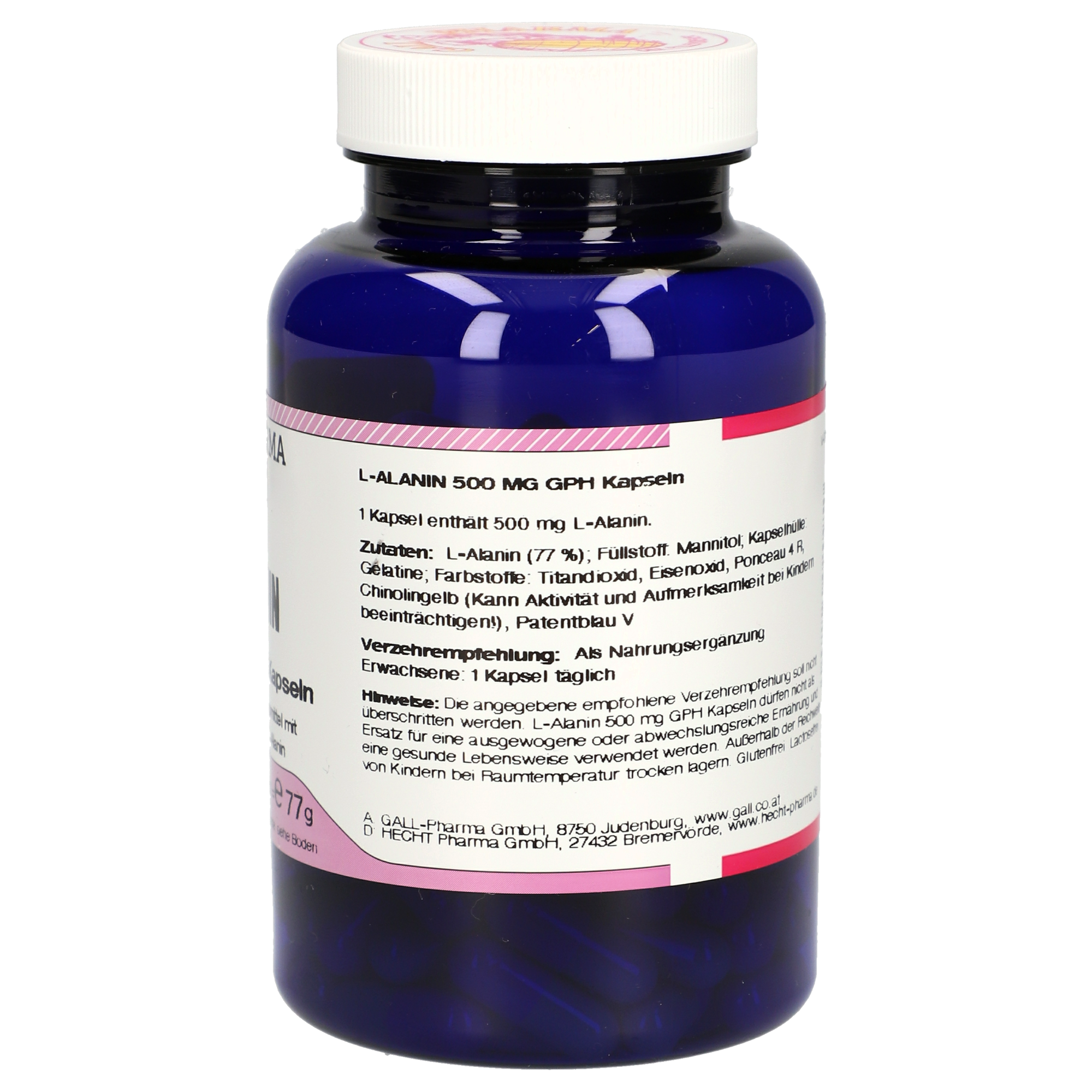 L-Alanin 500 mg GPH Kapseln