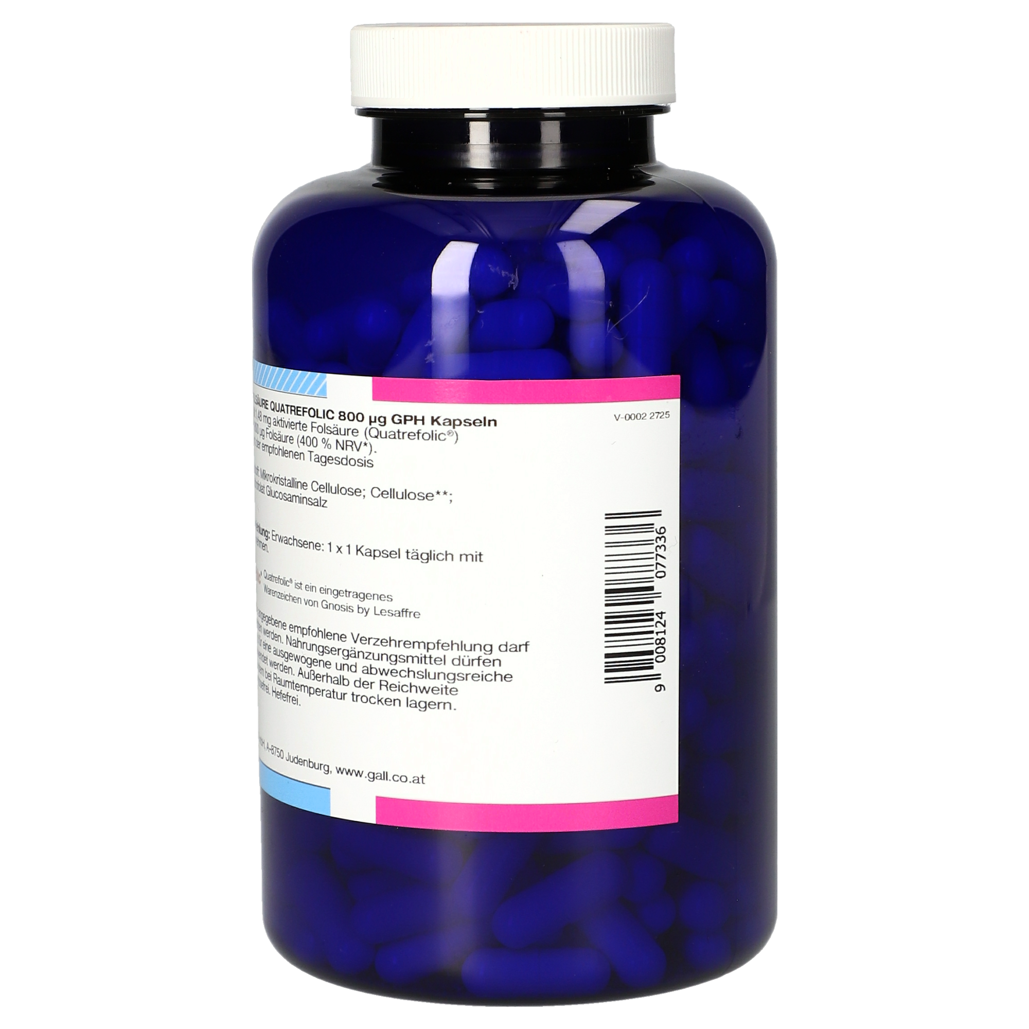 Bioactive folic acid Quatrefolic 800 µg GPH Capsules