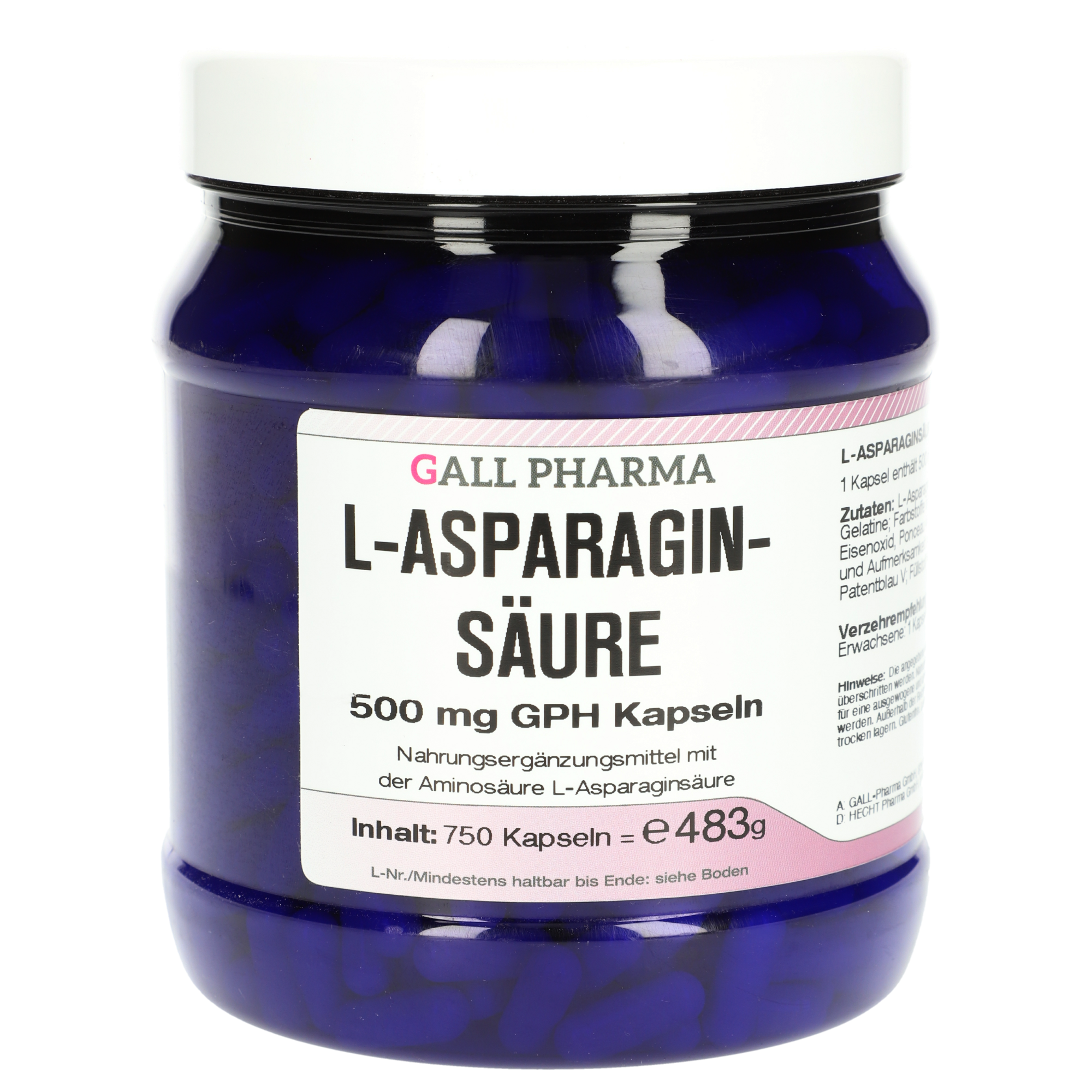 L-Asparaginsäure 500 mg GPH Kapseln