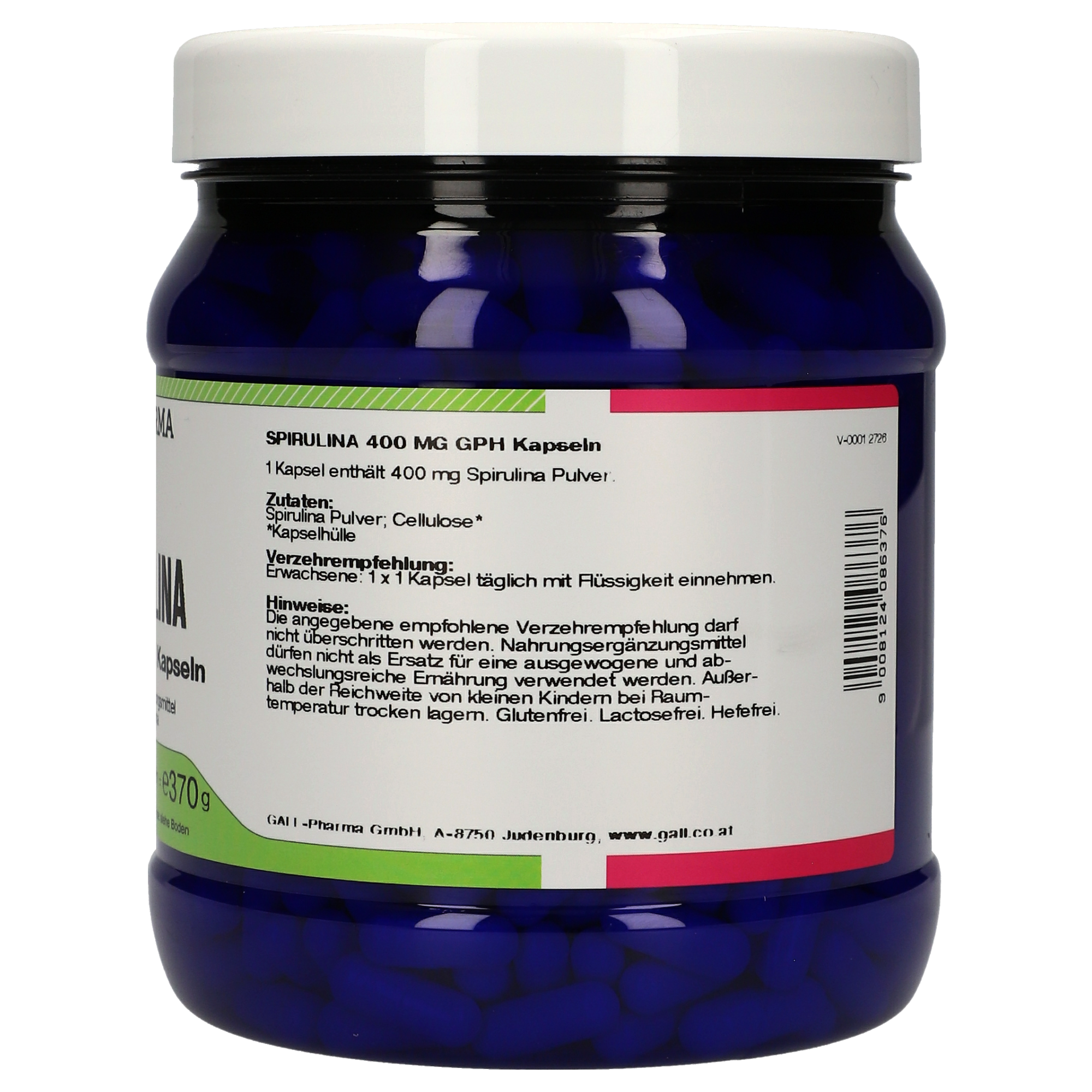 Spirulina 400 mg GPH Kapseln