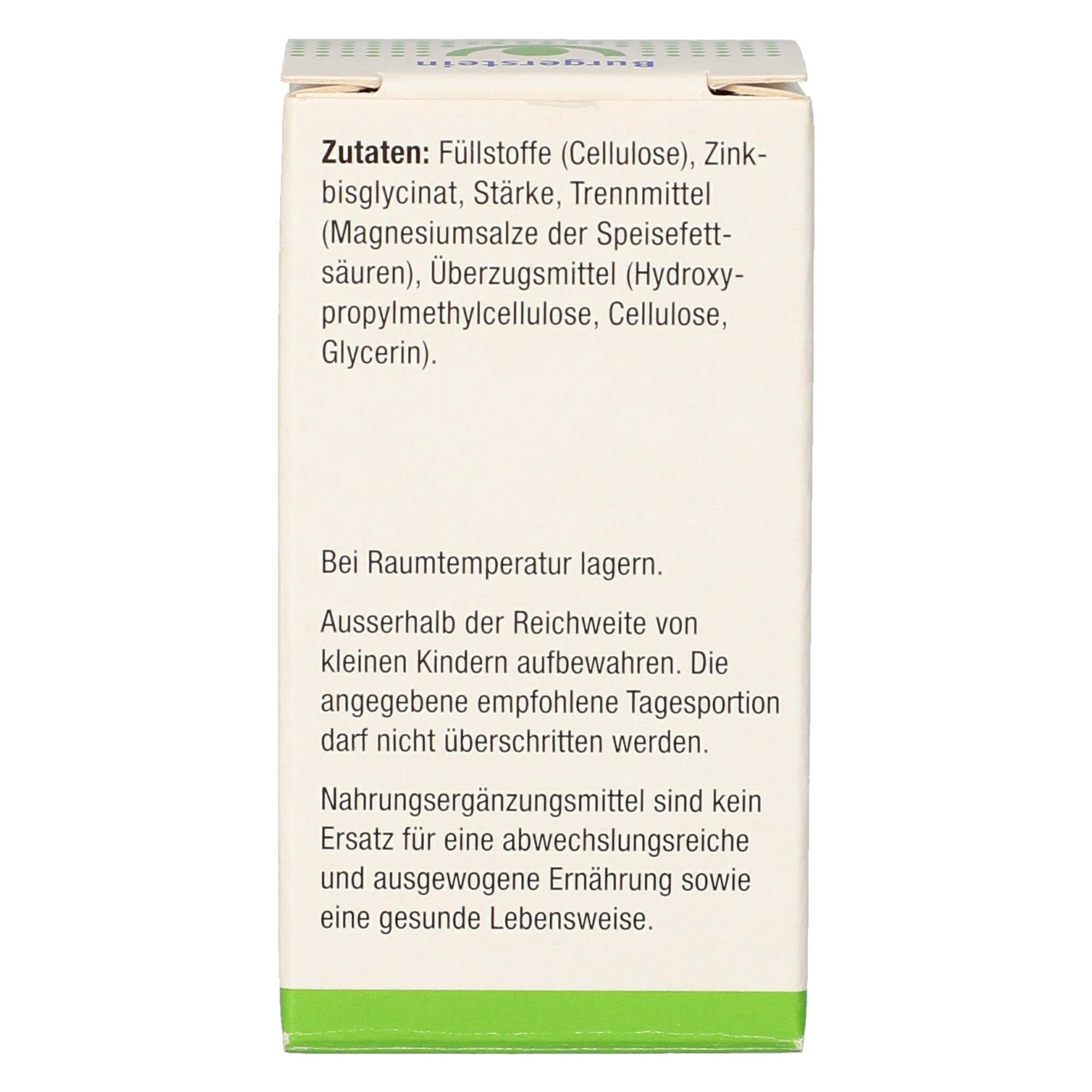 Burgerstein Zinkvital 15 mg Tabletten