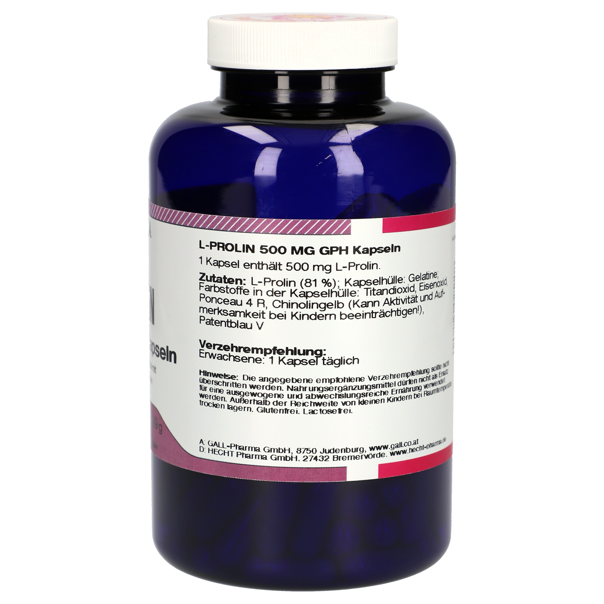 L-Proline 500 mg GPH Capsules