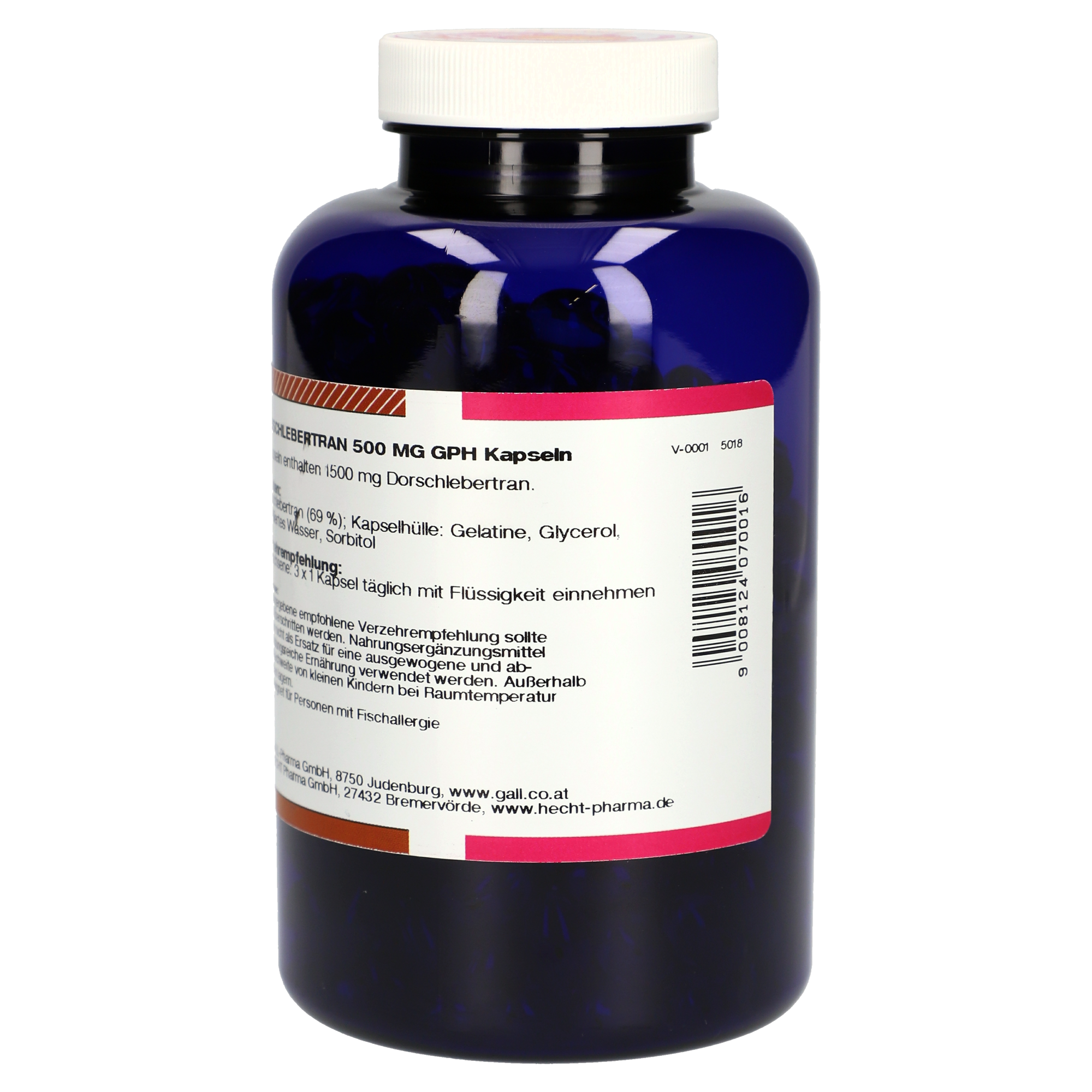 Dorschlebertran 500 mg GPH Kapseln