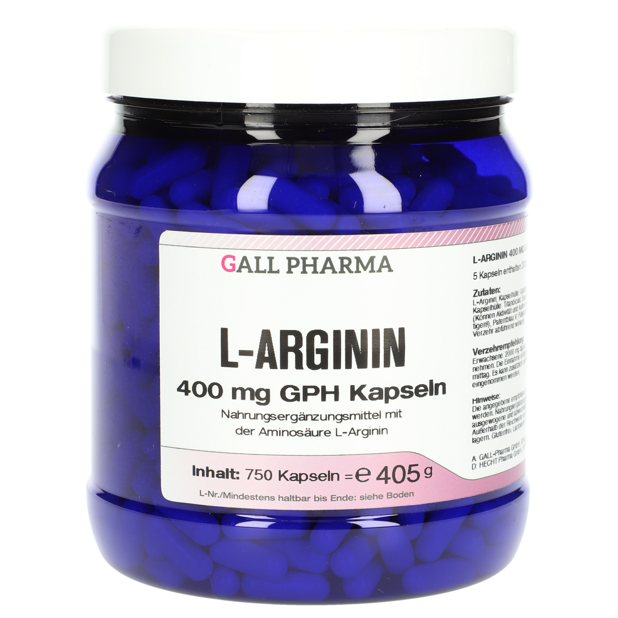 L-Arginin 400 mg GPH Kapseln