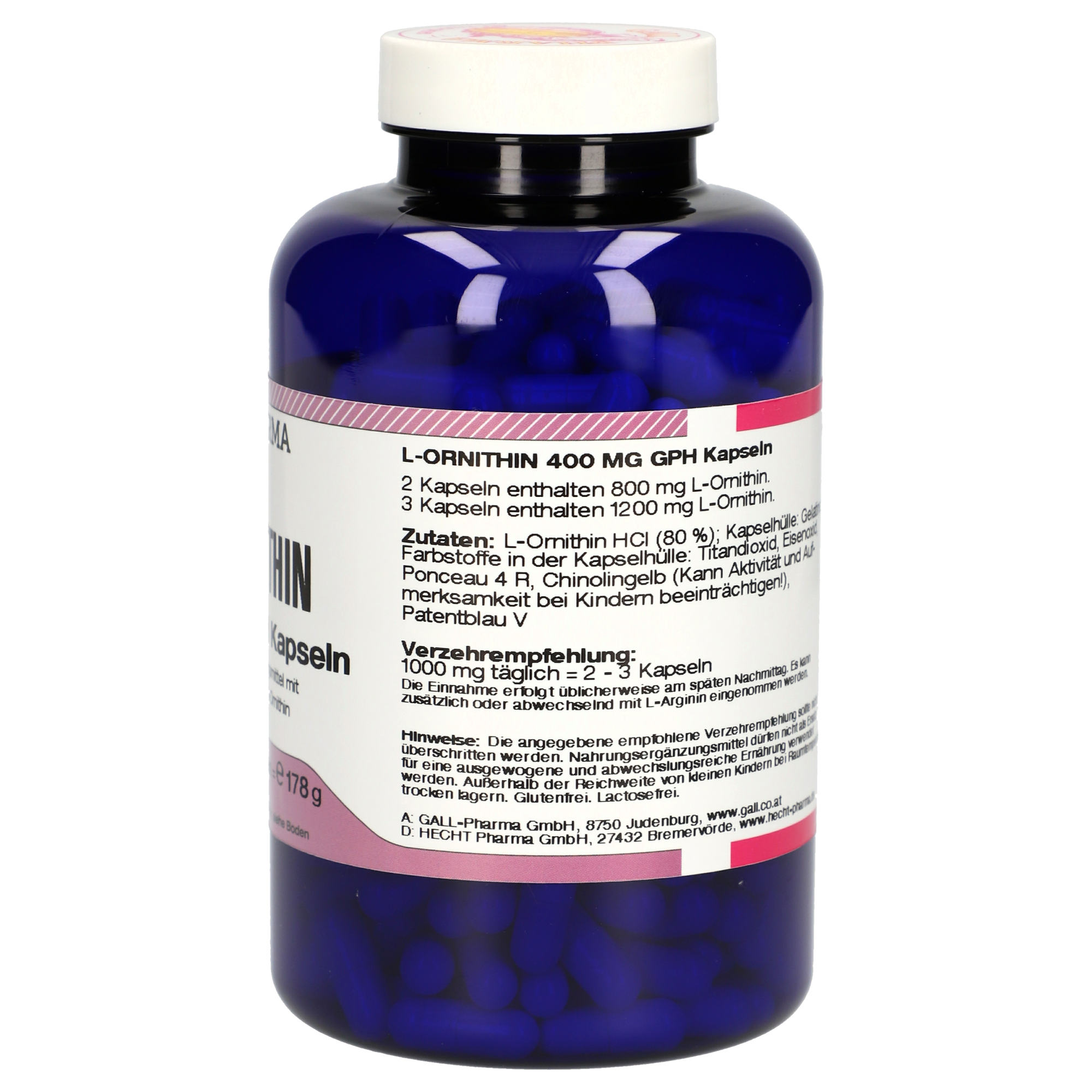 L-Ornithin 400 mg GPH Kapseln