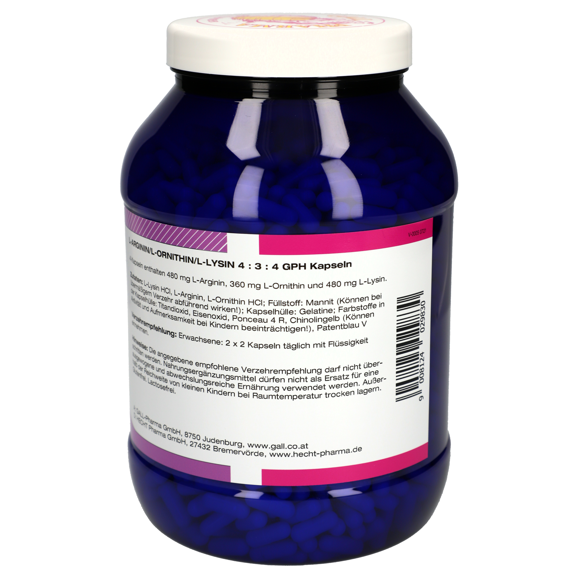L-Arginin / L-Ornithin / L-Lysin 4:3:4 GPH Kapseln