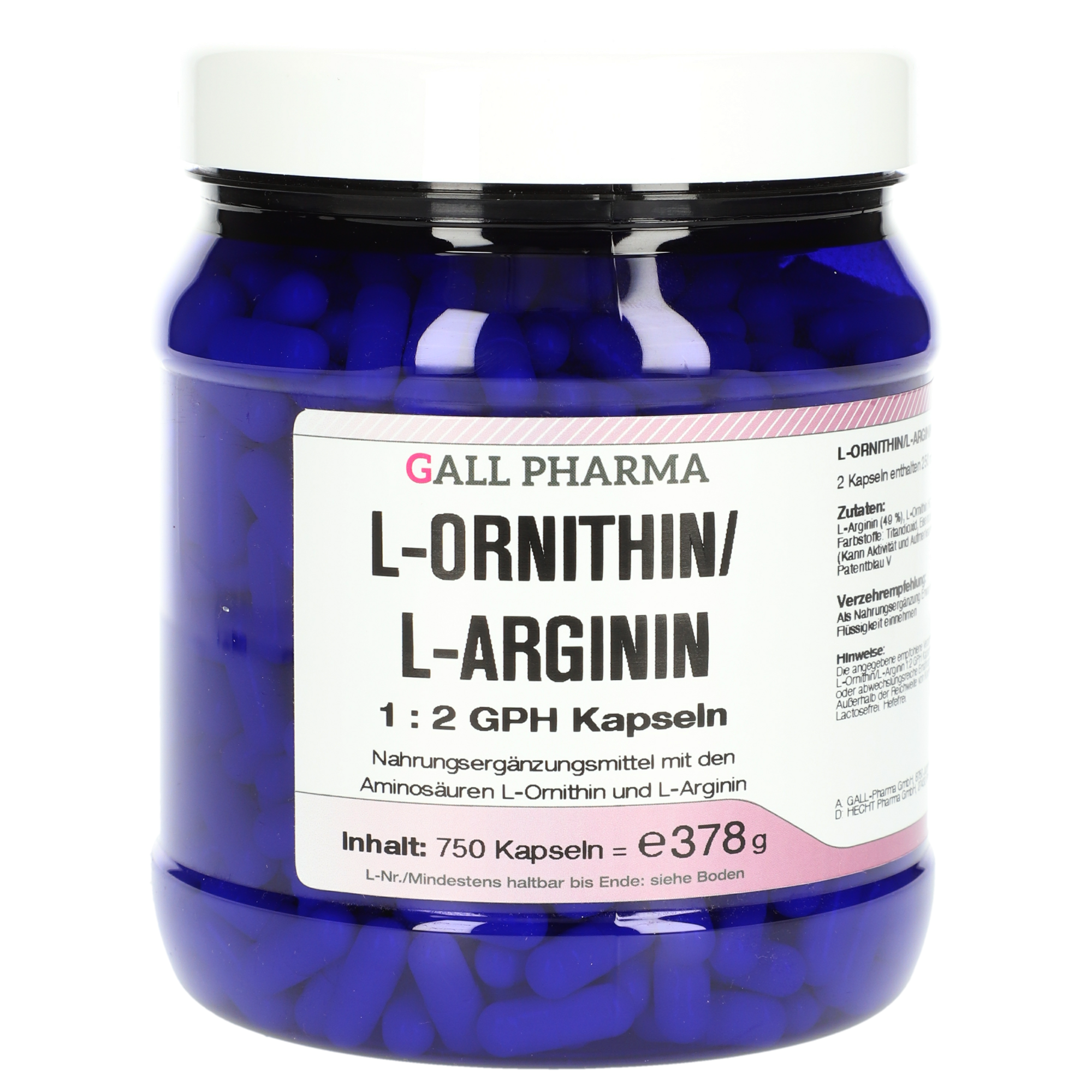 L-Ornithin / L-Arginin 1:2 GPH Kapseln