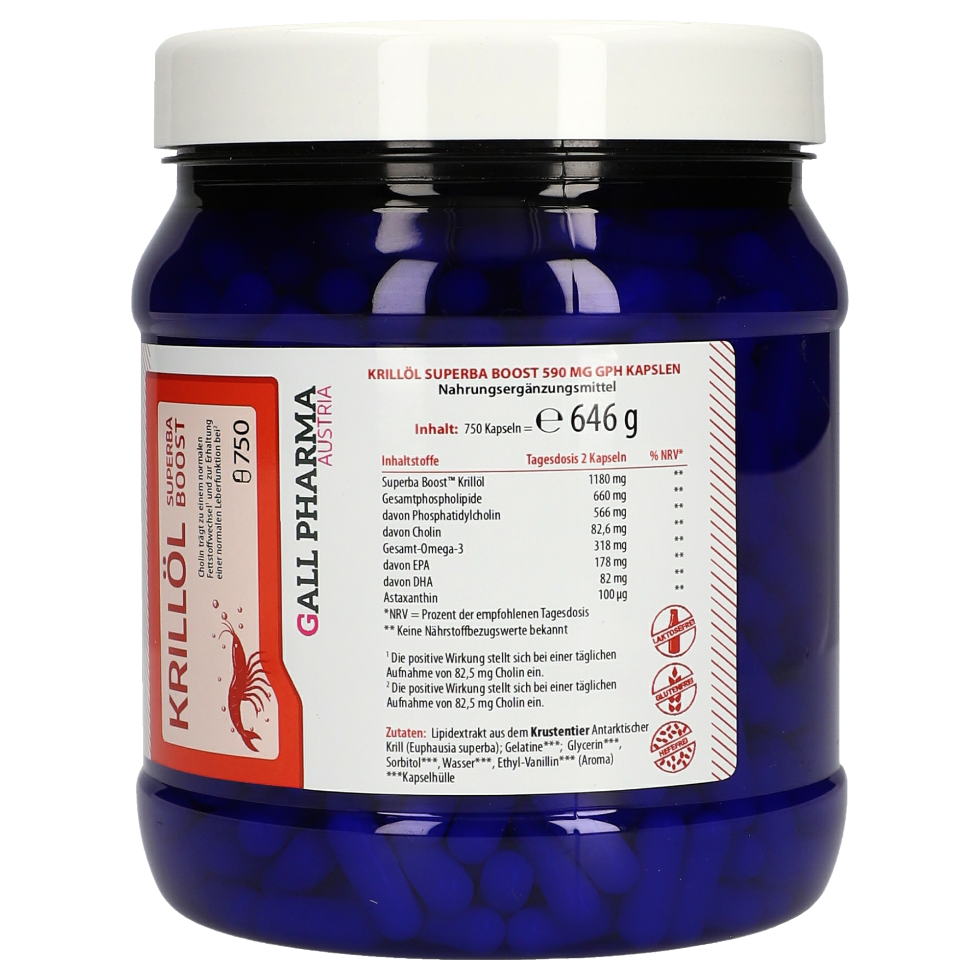 Krillöl Superba Boost 590 mg GPH Kapseln