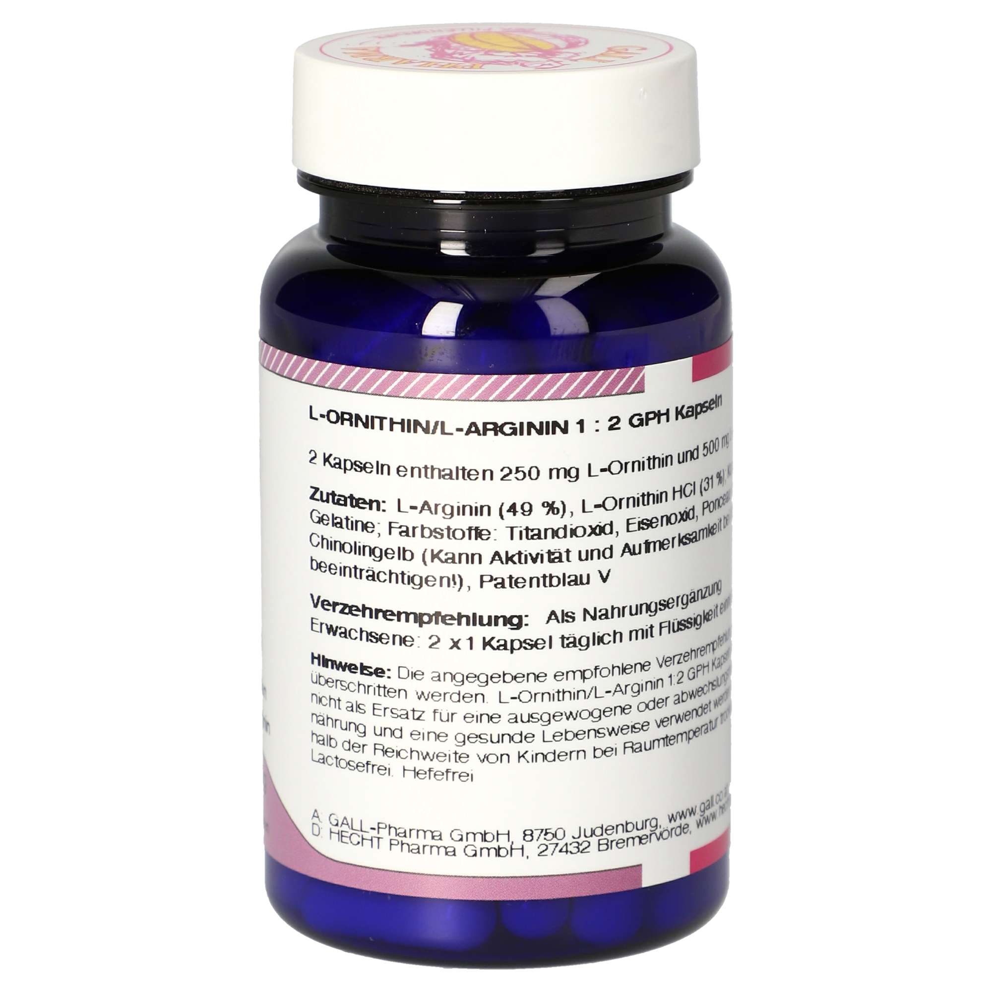 L-Ornithin / L-Arginin 1:2 GPH Kapseln