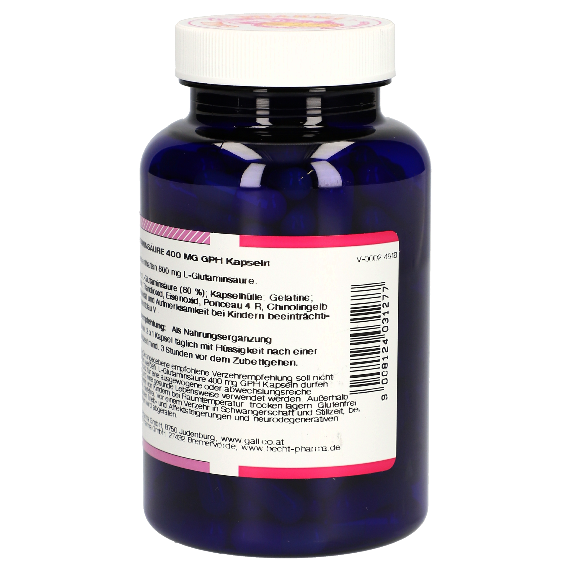 L-Glutaminsäure 400 mg GPH Kapseln