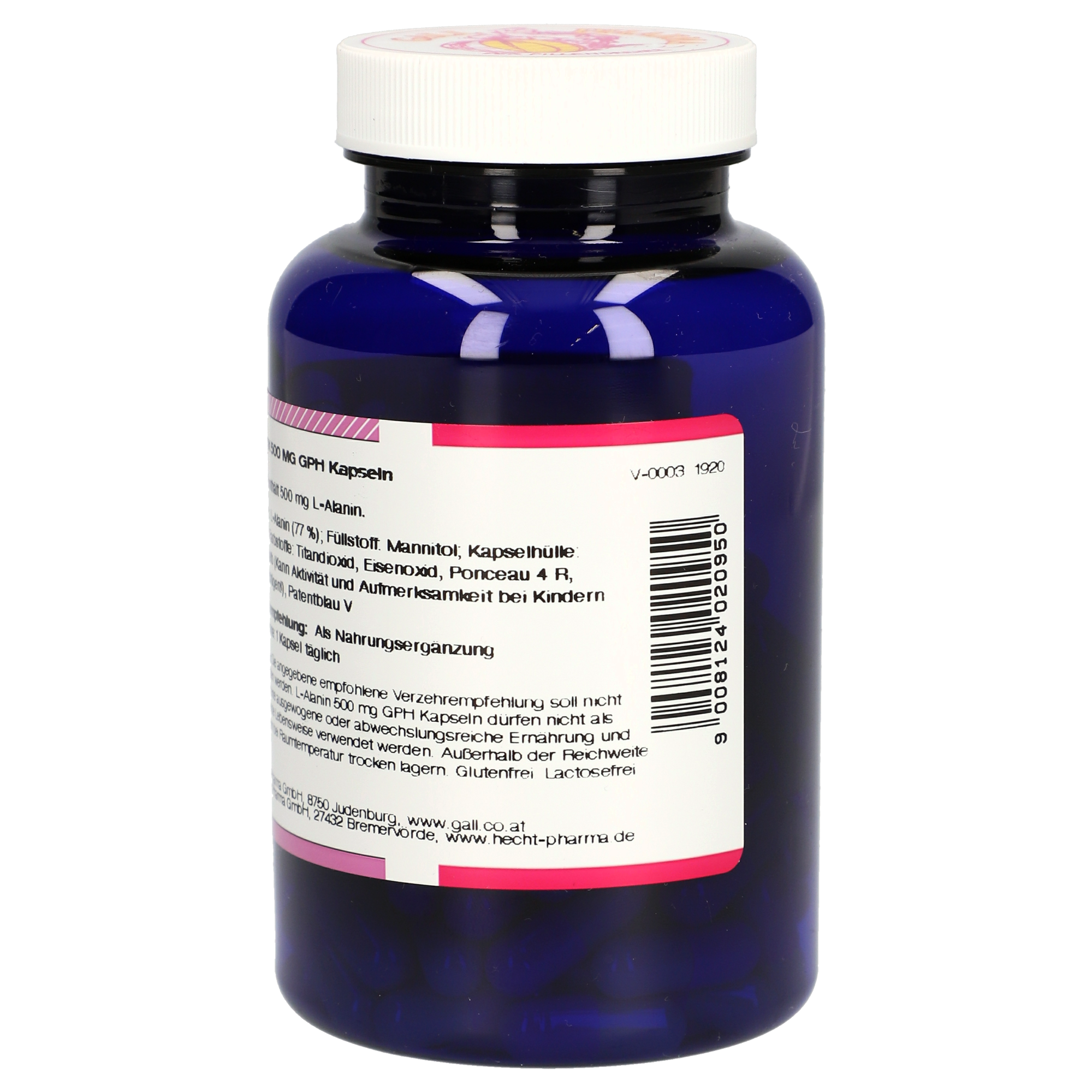 L-Alanin 500 mg GPH Kapseln