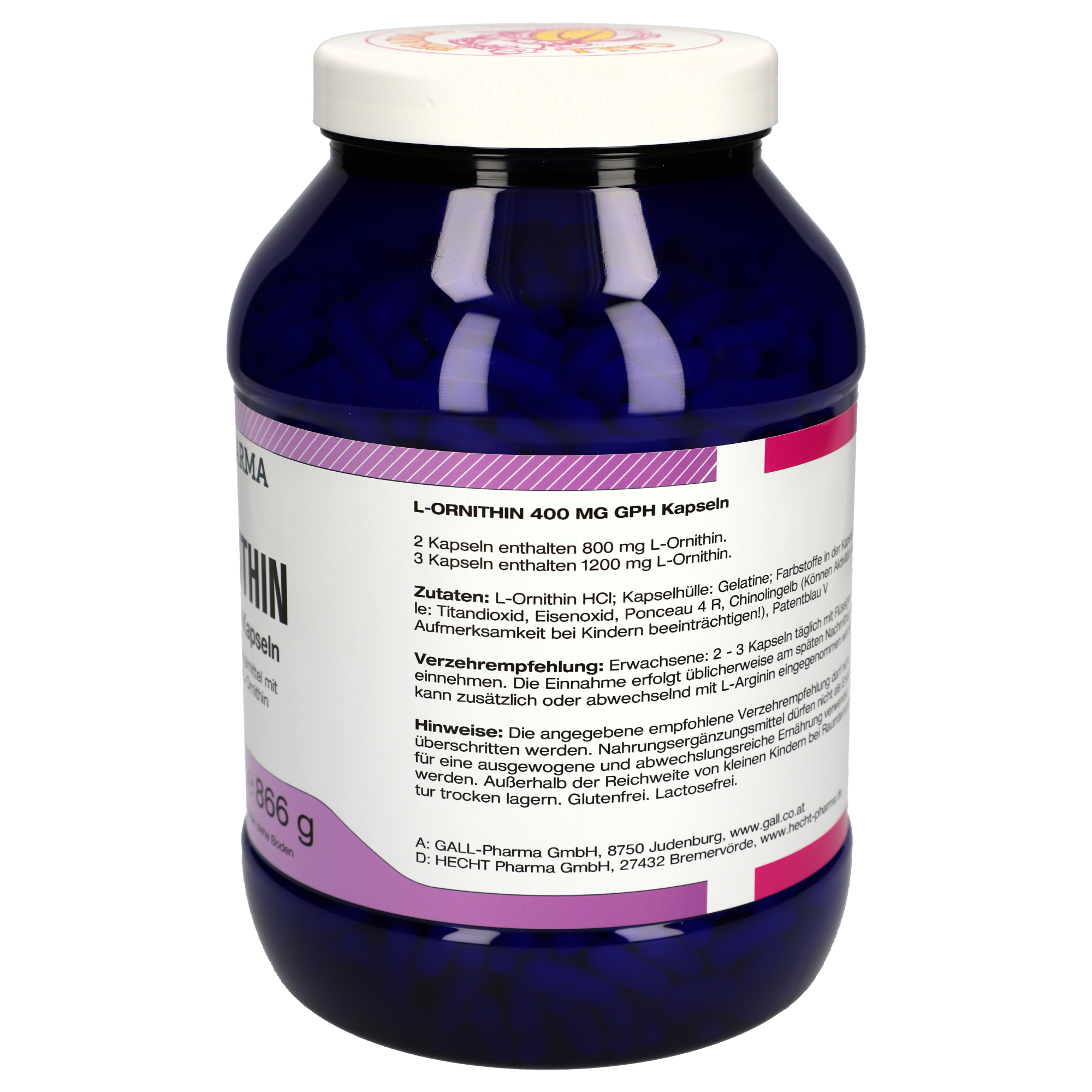 L-Ornithin 400 mg GPH Kapseln