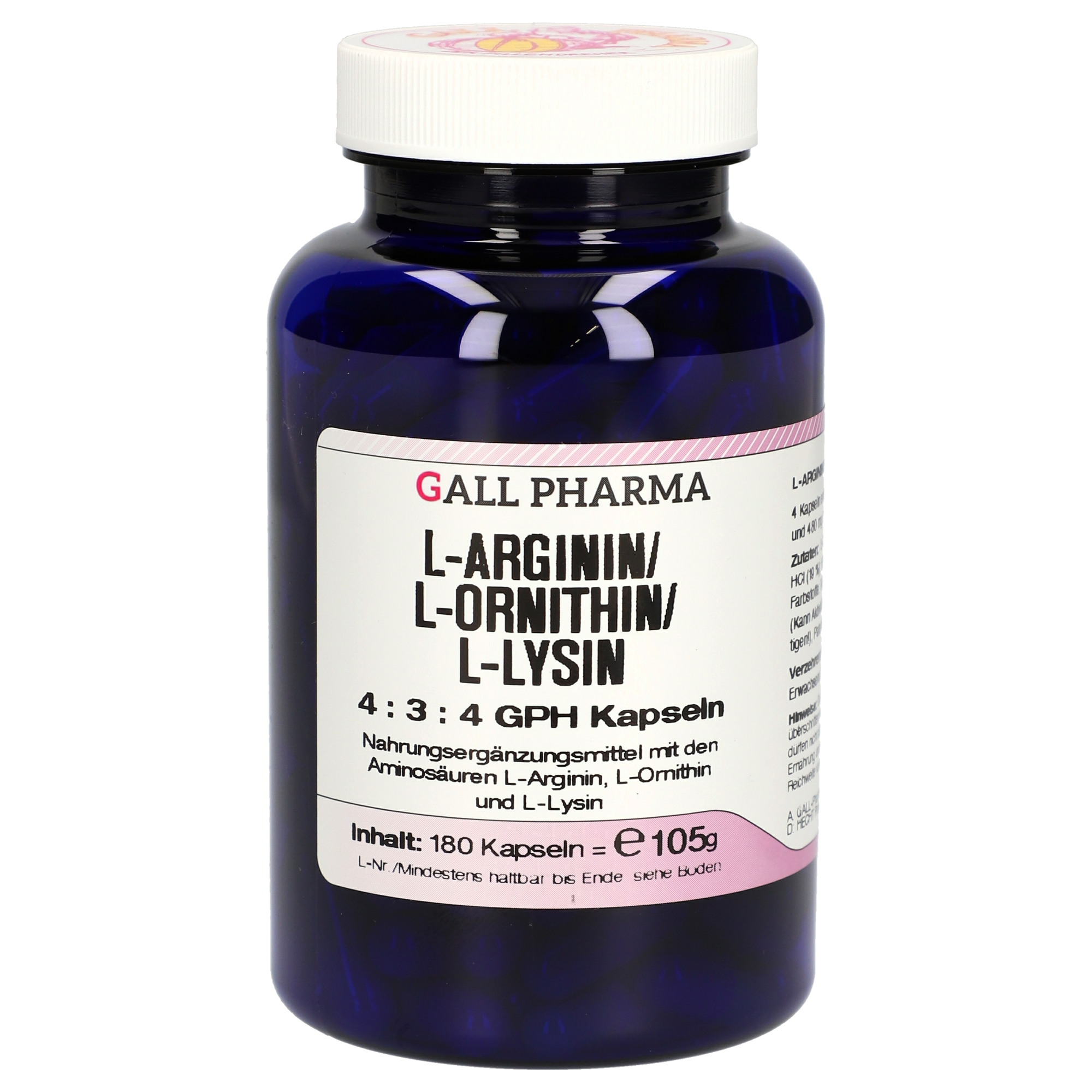 L-Arginin / L-Ornithin / L-Lysin 4:3:4 GPH Kapseln