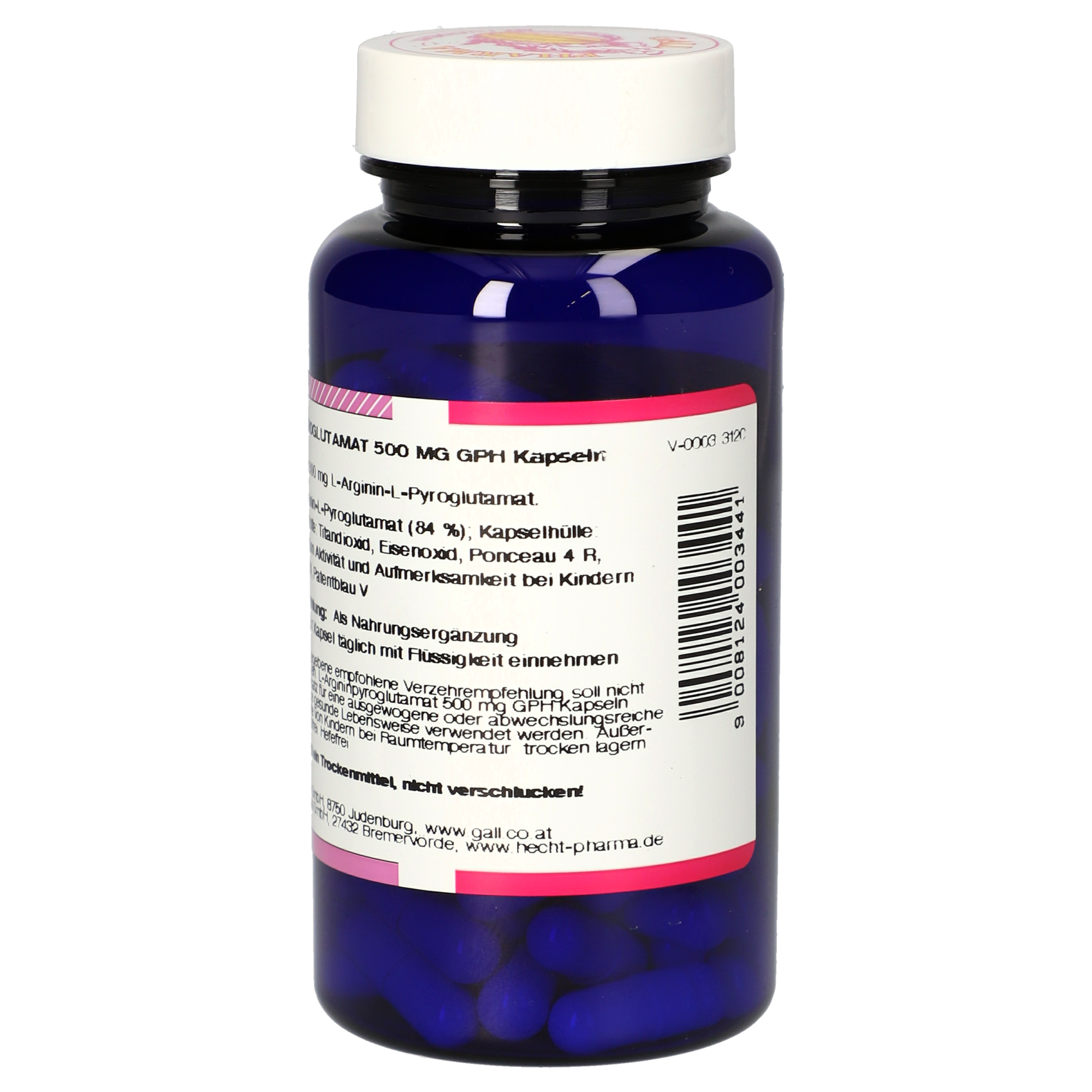 L-Argininpyroglutamat 500 mg GPH Kapseln